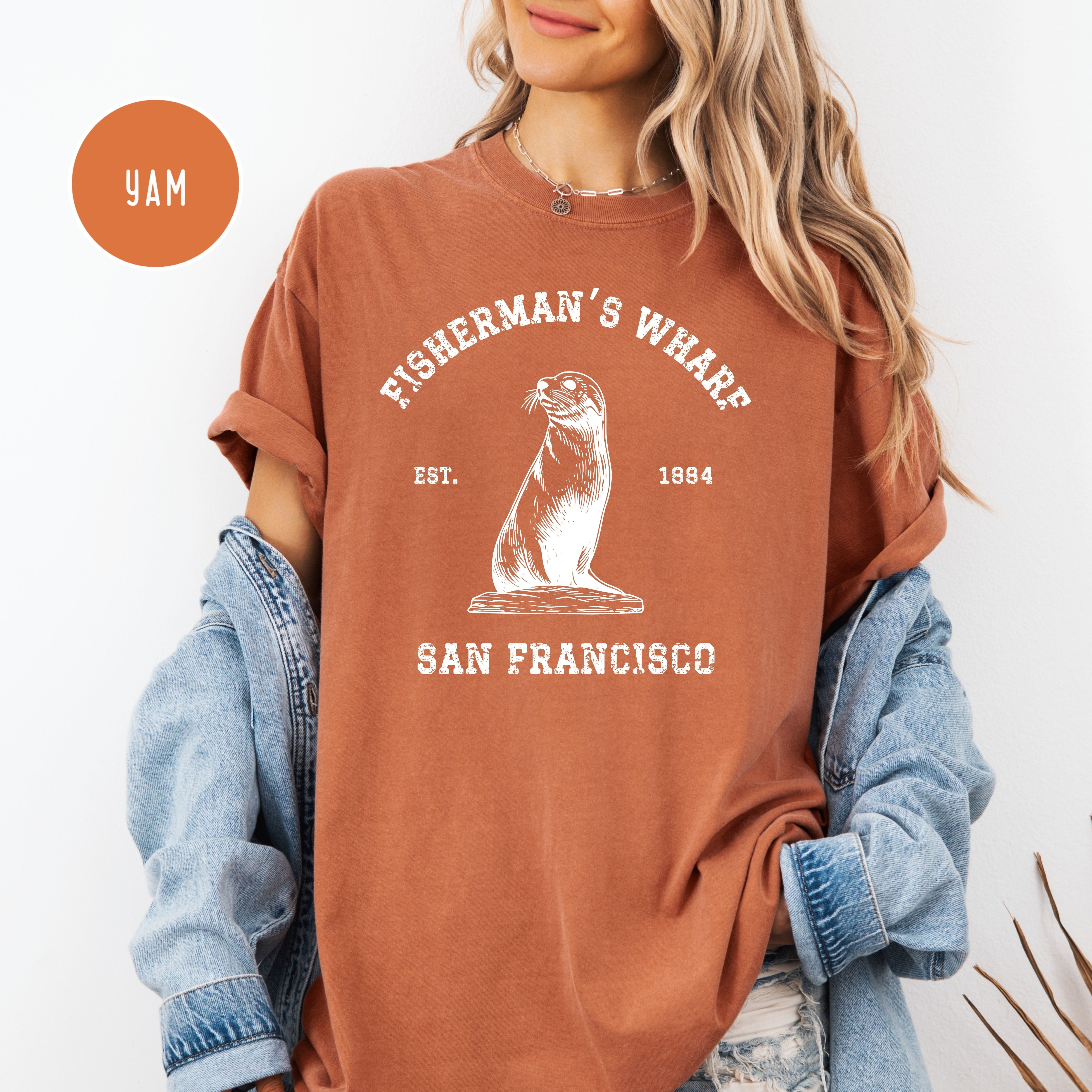Fisherman Wharf San Francisco Comfort Colors Tee Shirt