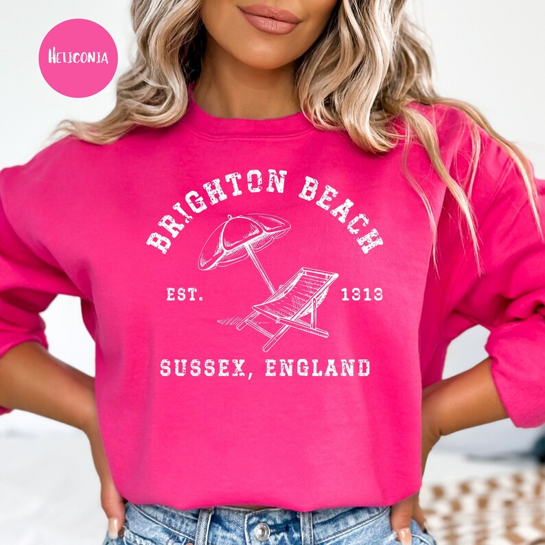 Brighton Beach Sussex England Grunge Style Sweatshirt