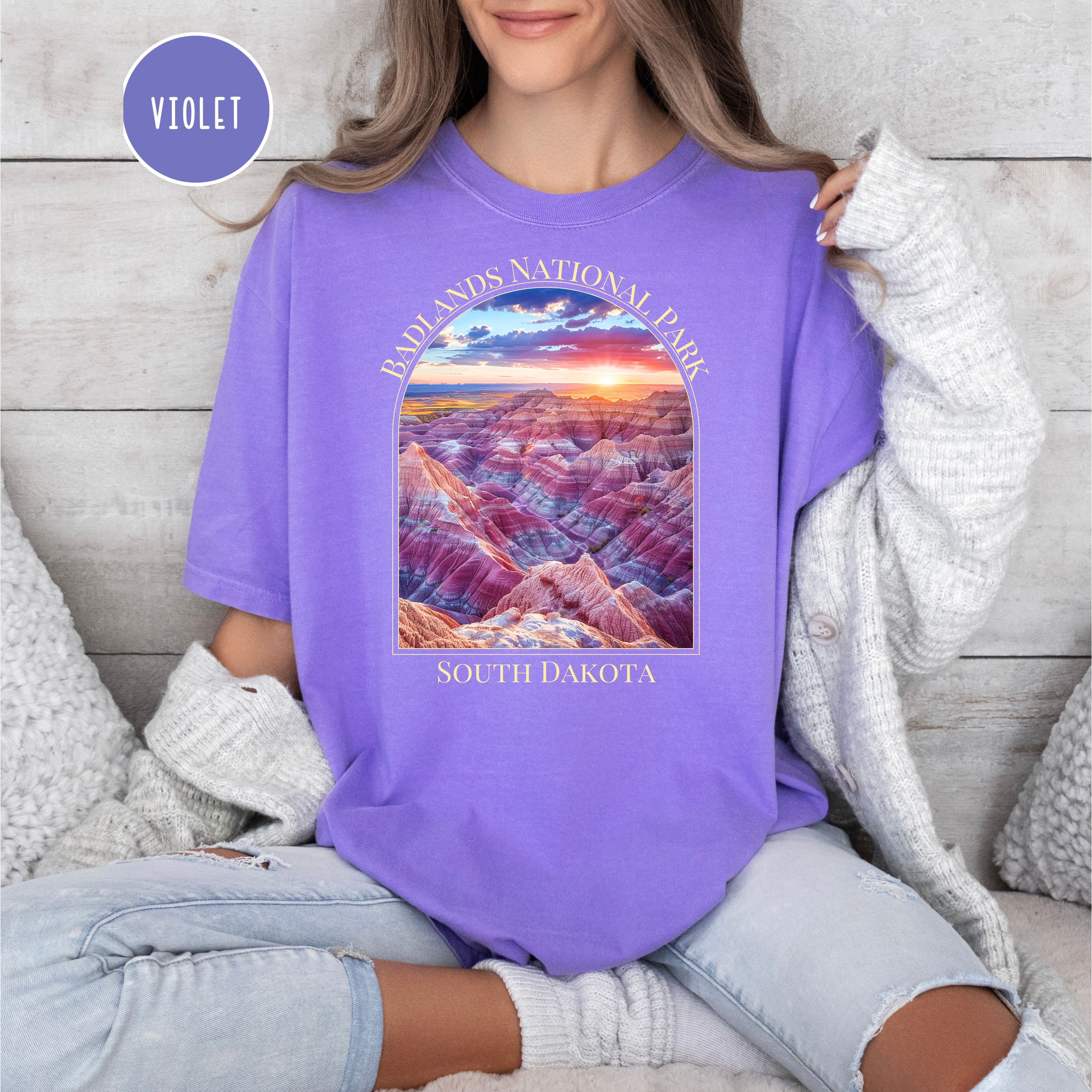 Badlands National Park South Dakota Comfort Colors Tee