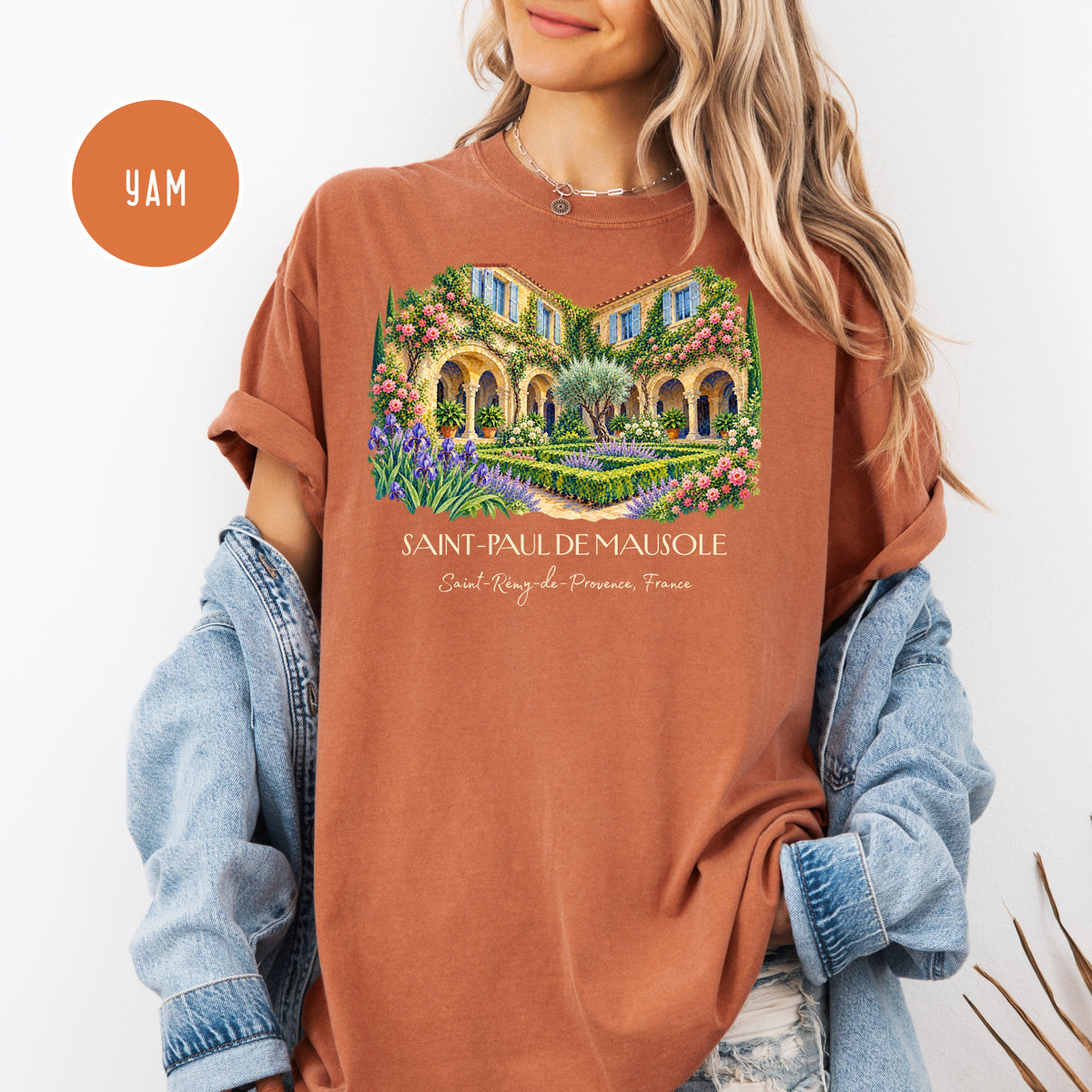Van Gogh Inspired Comfort Colors Tee, Saint Remy de Provence France Shirt, South of France Travel Gift, France Vacation Tee, Art Lover Gift