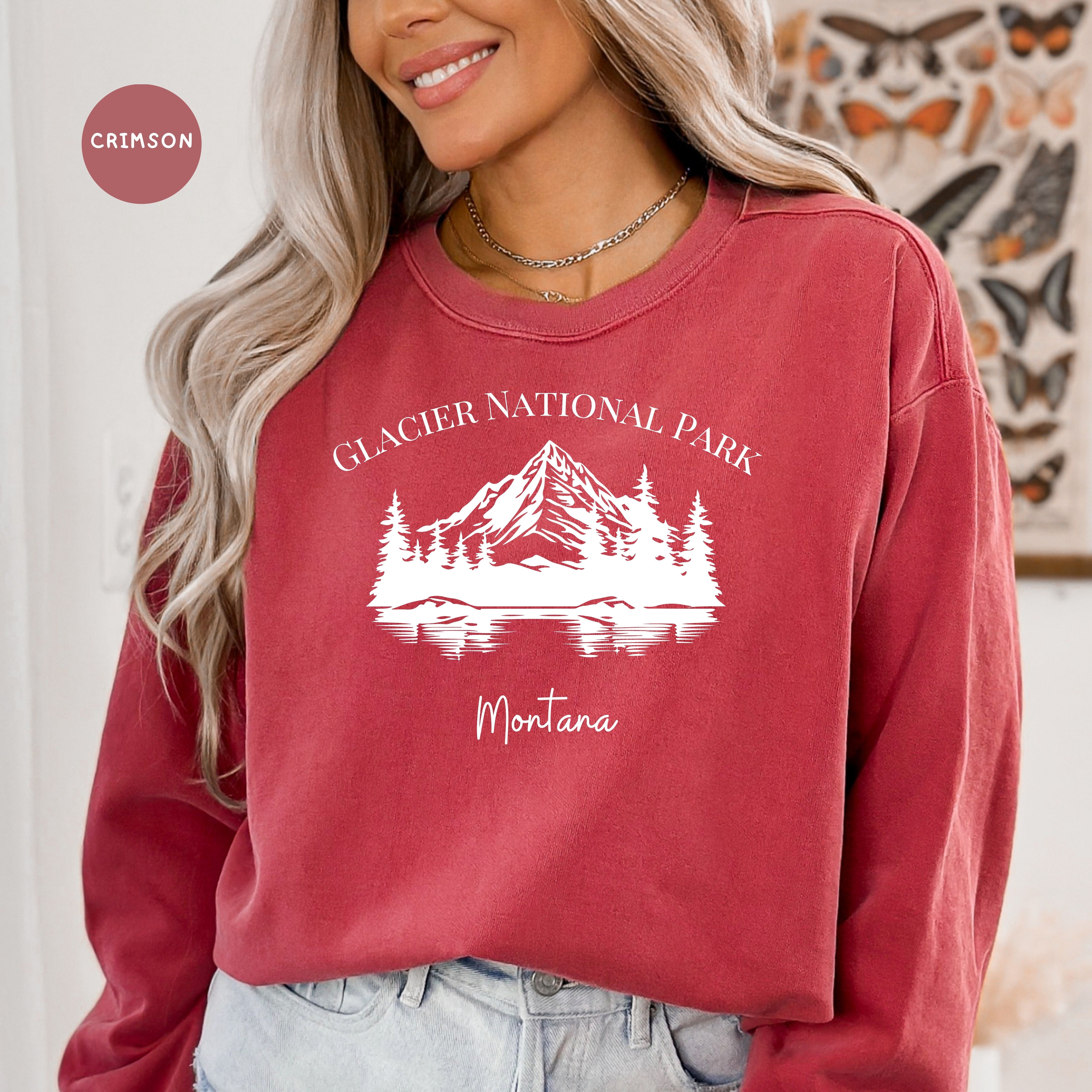 Glacier National Park Grunge Comfort Colors® Sweatshirt