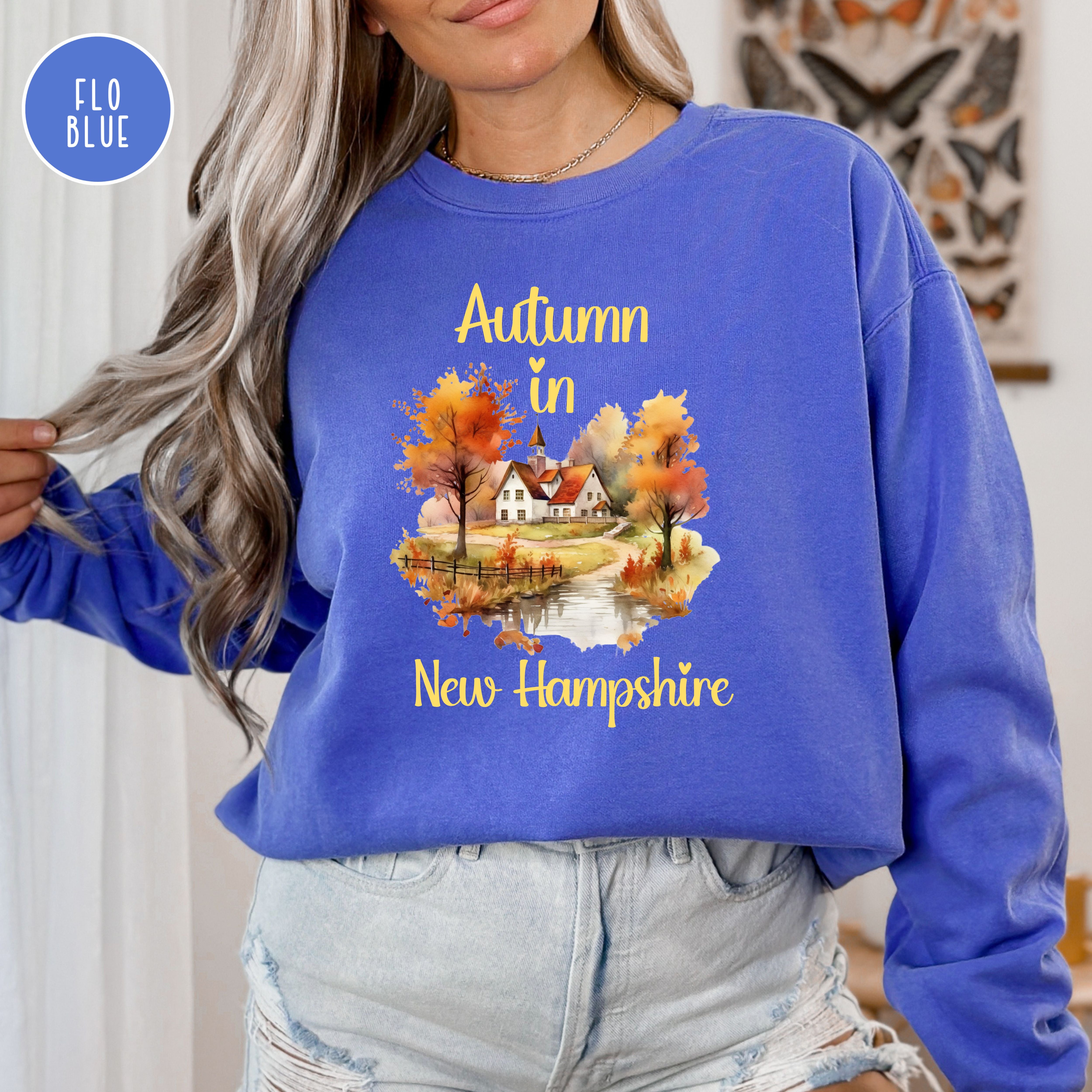 New Hampshire Autumn Comfort Colors® Sweatshirt