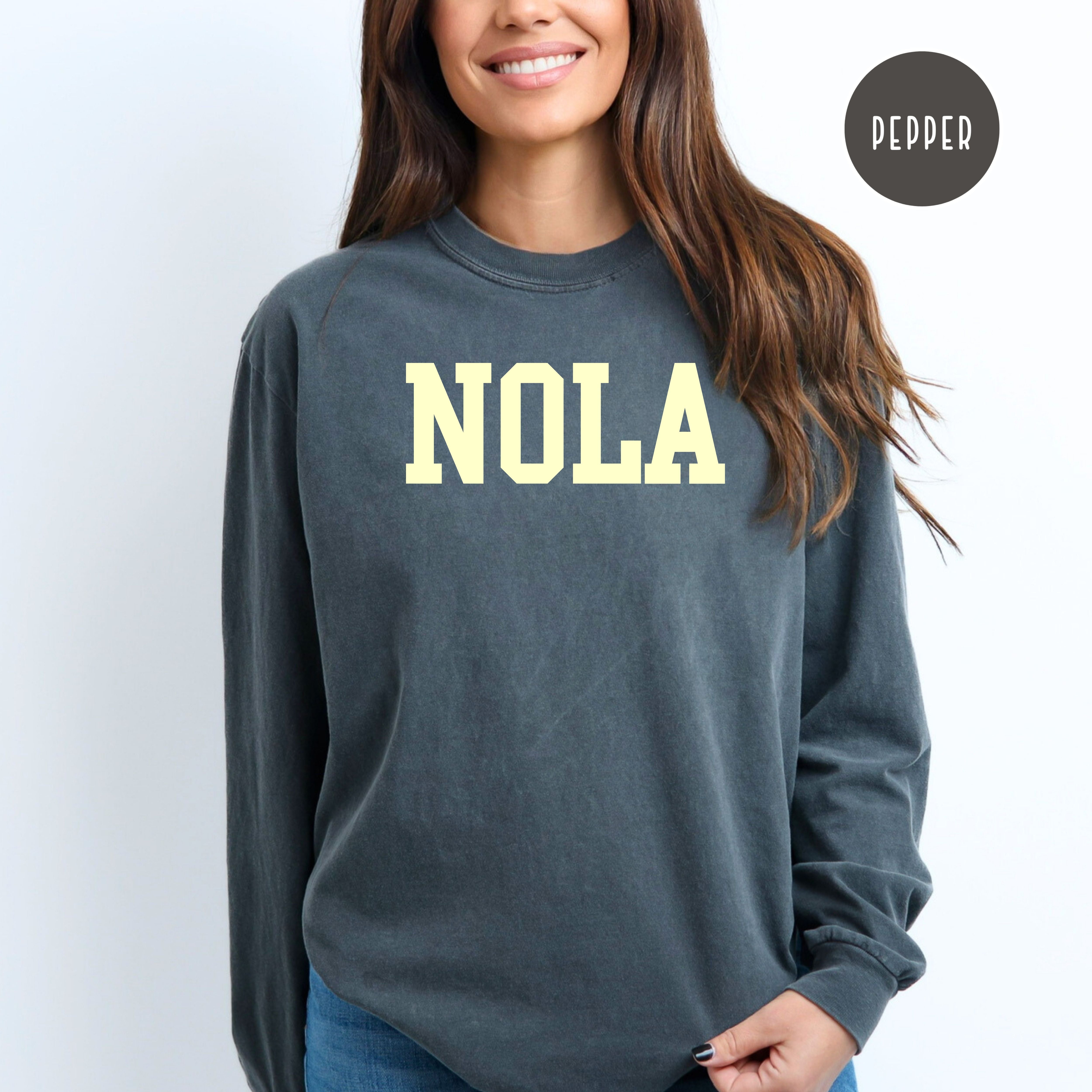 NOLA New Orleans Louisiana Comfort Colors® Long Sleeve Tee