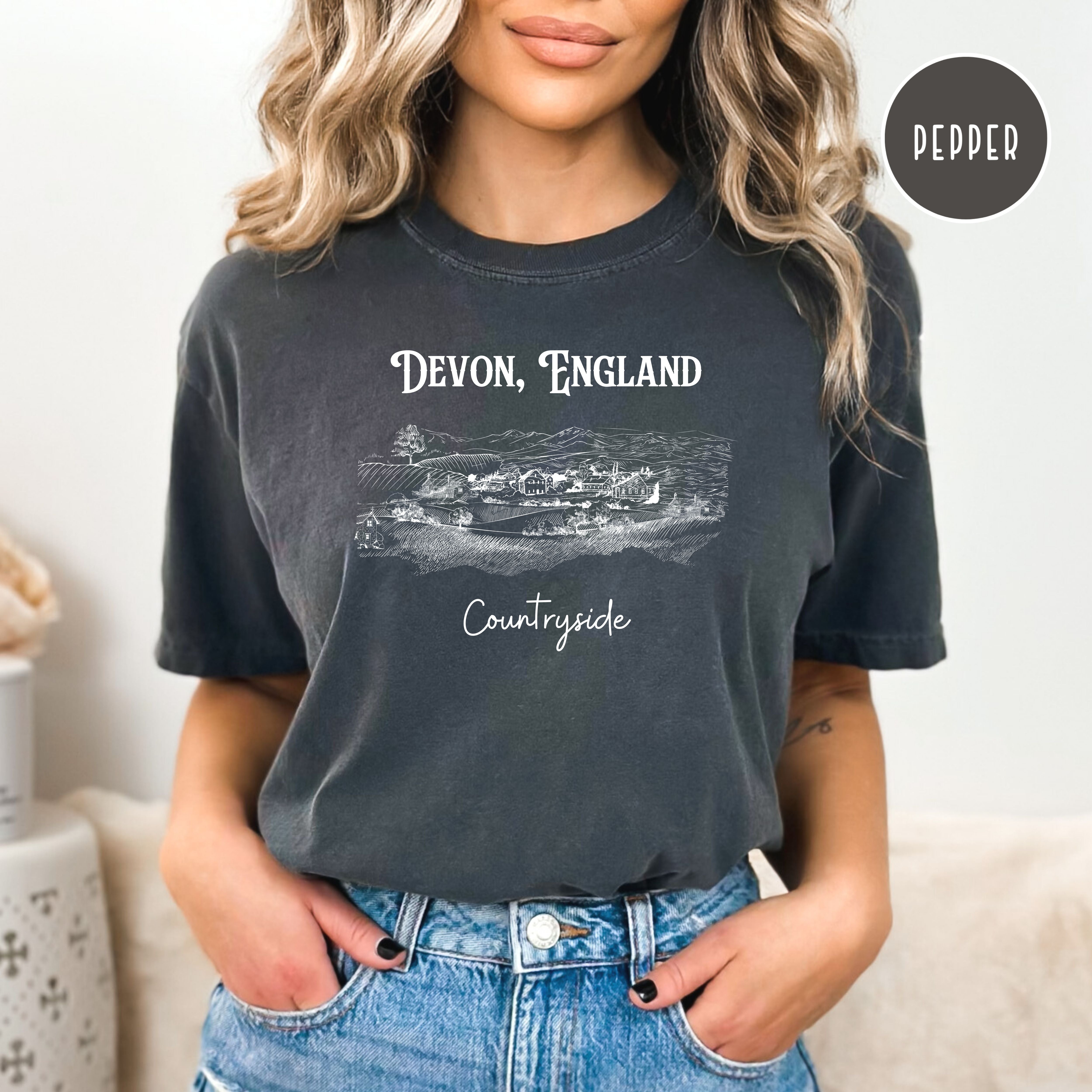 Devon England Countryside Comfort Colors® Tee