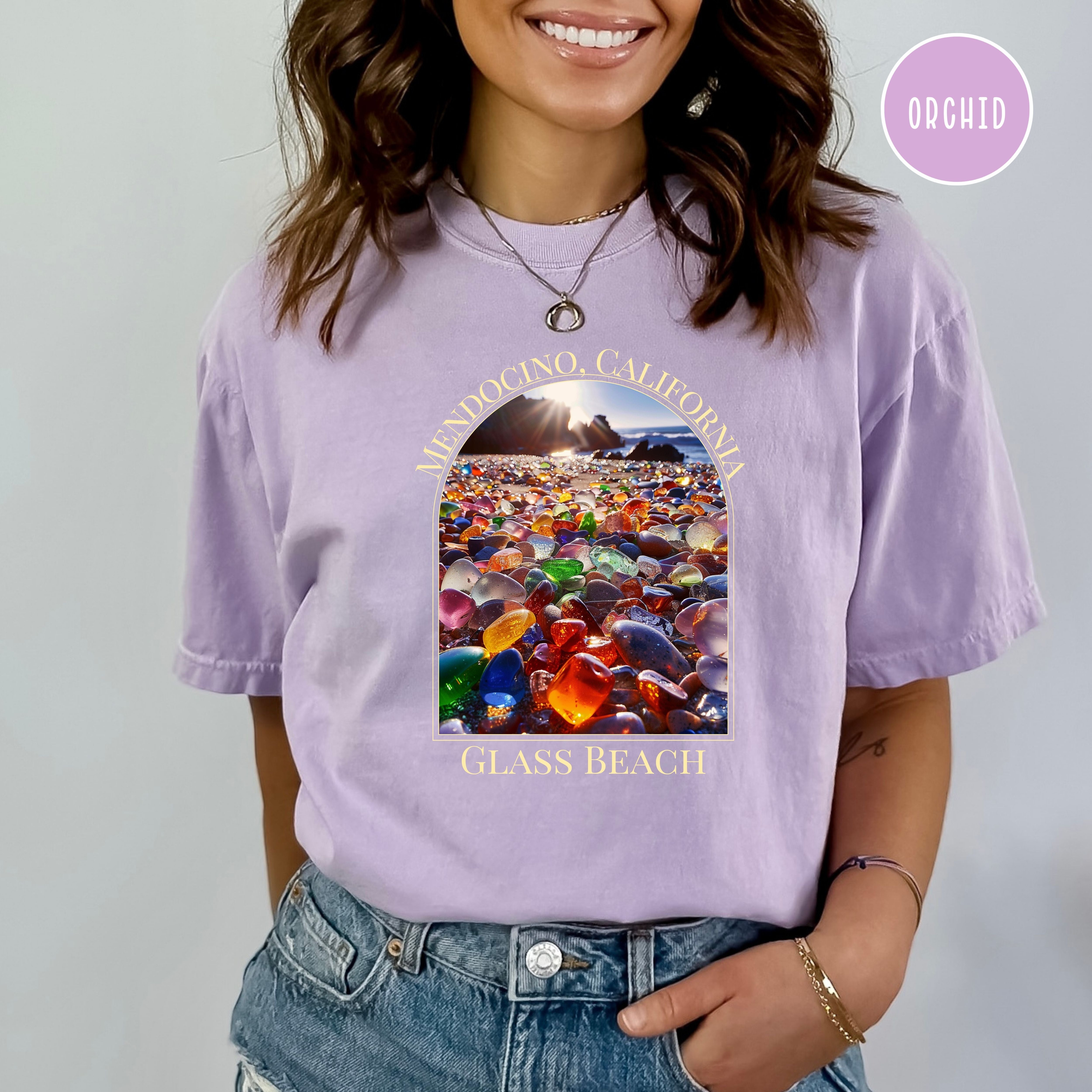 Glass Beach Mendocino California Comfort Colors® Tee