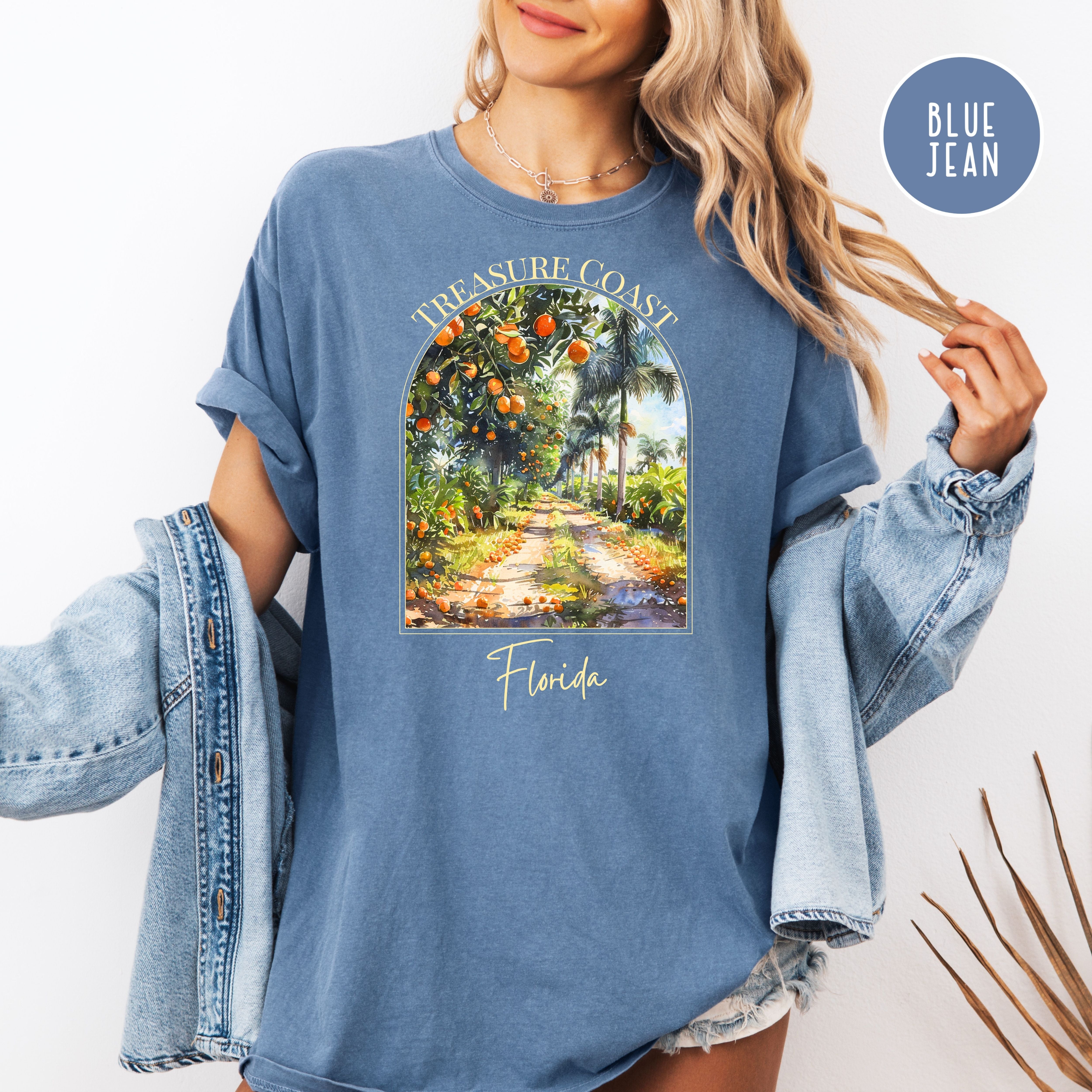 Indian River Florida Treasure Coast Orange Groves Comfort Colors TShirt