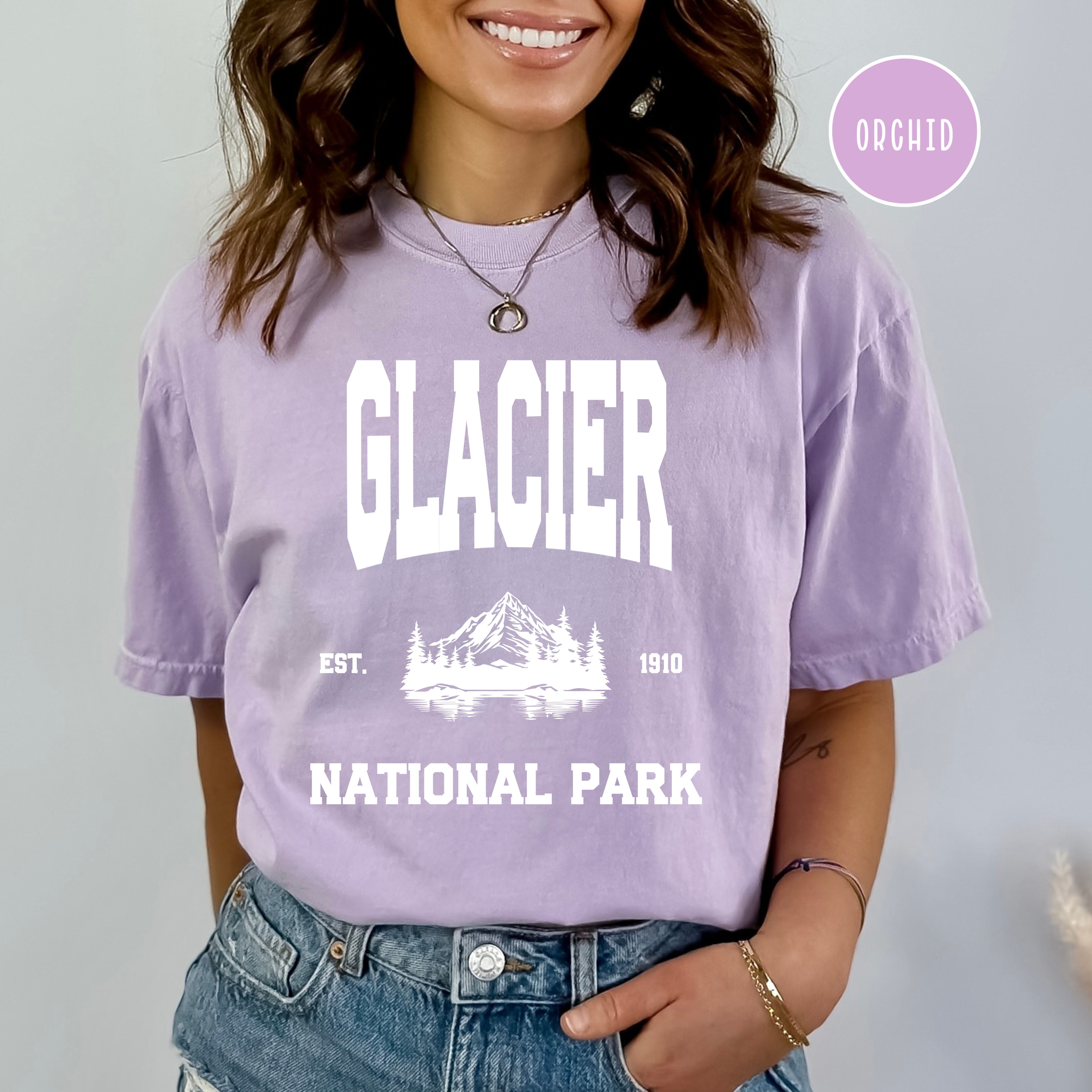 Glacier National Park Montana Comfort Colors Tee
