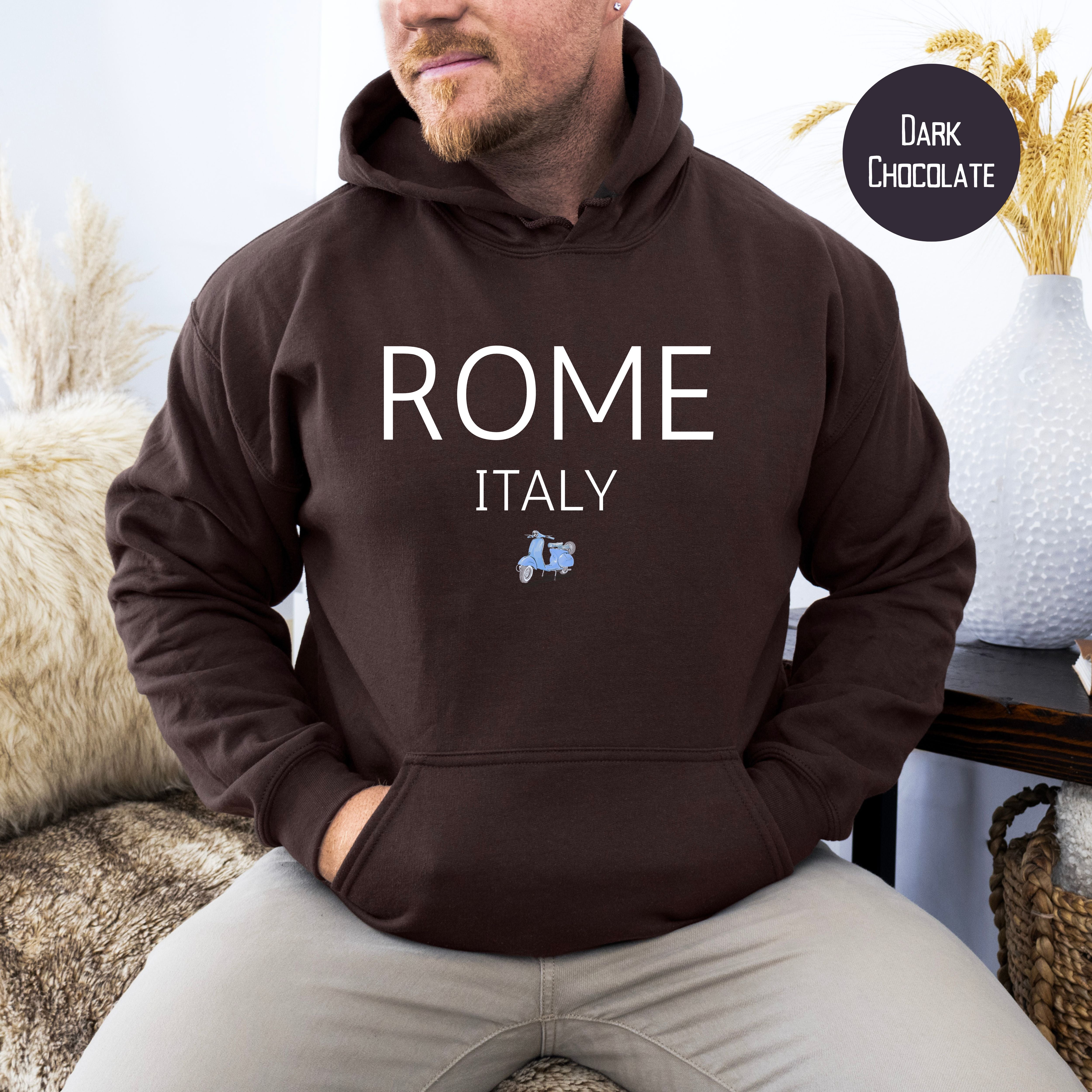 Rome Italy Vespa Unisex Pullover Hoodie, Italy Vacation Gift, Traveler Gift