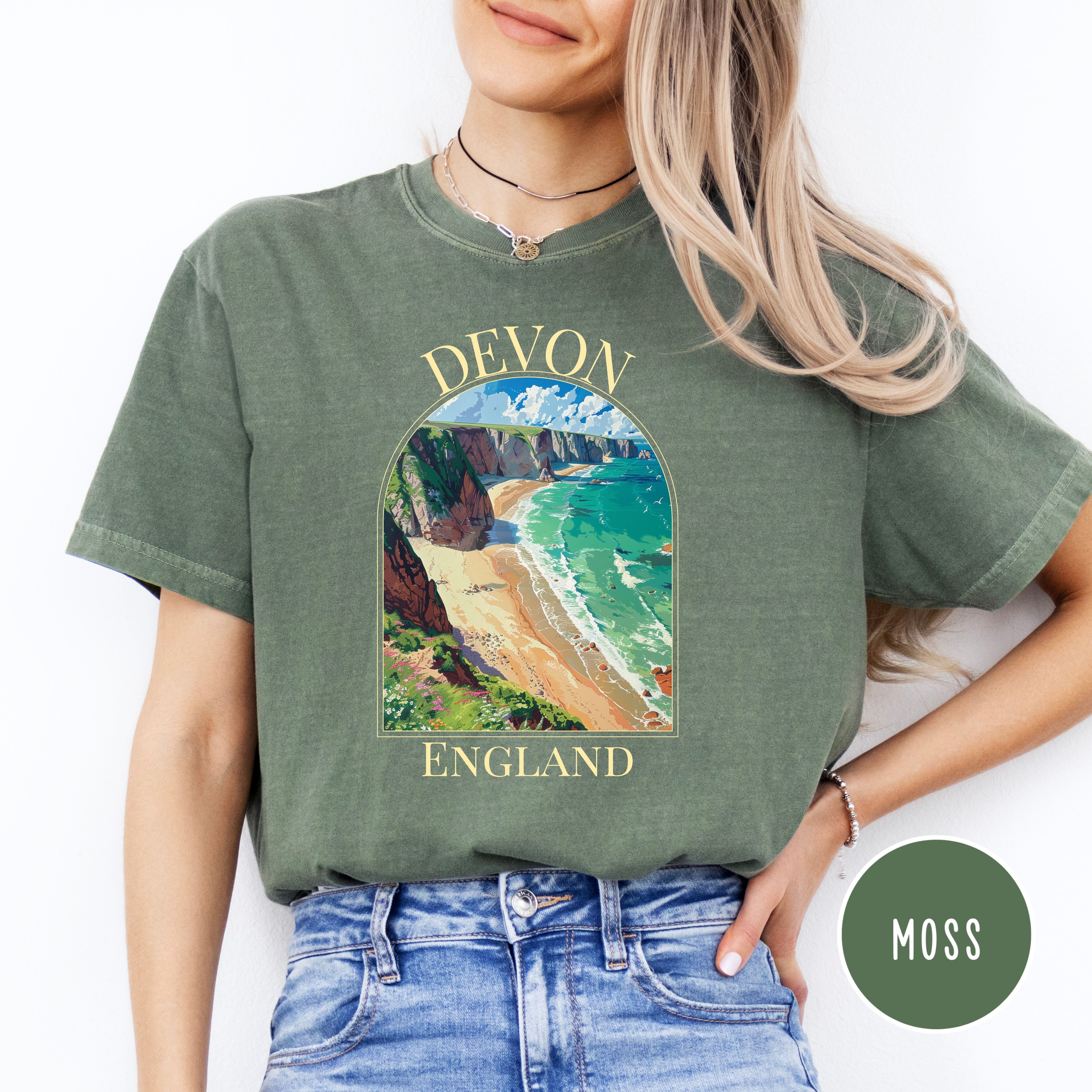 Devon England Beach Comfort Colors® Tee