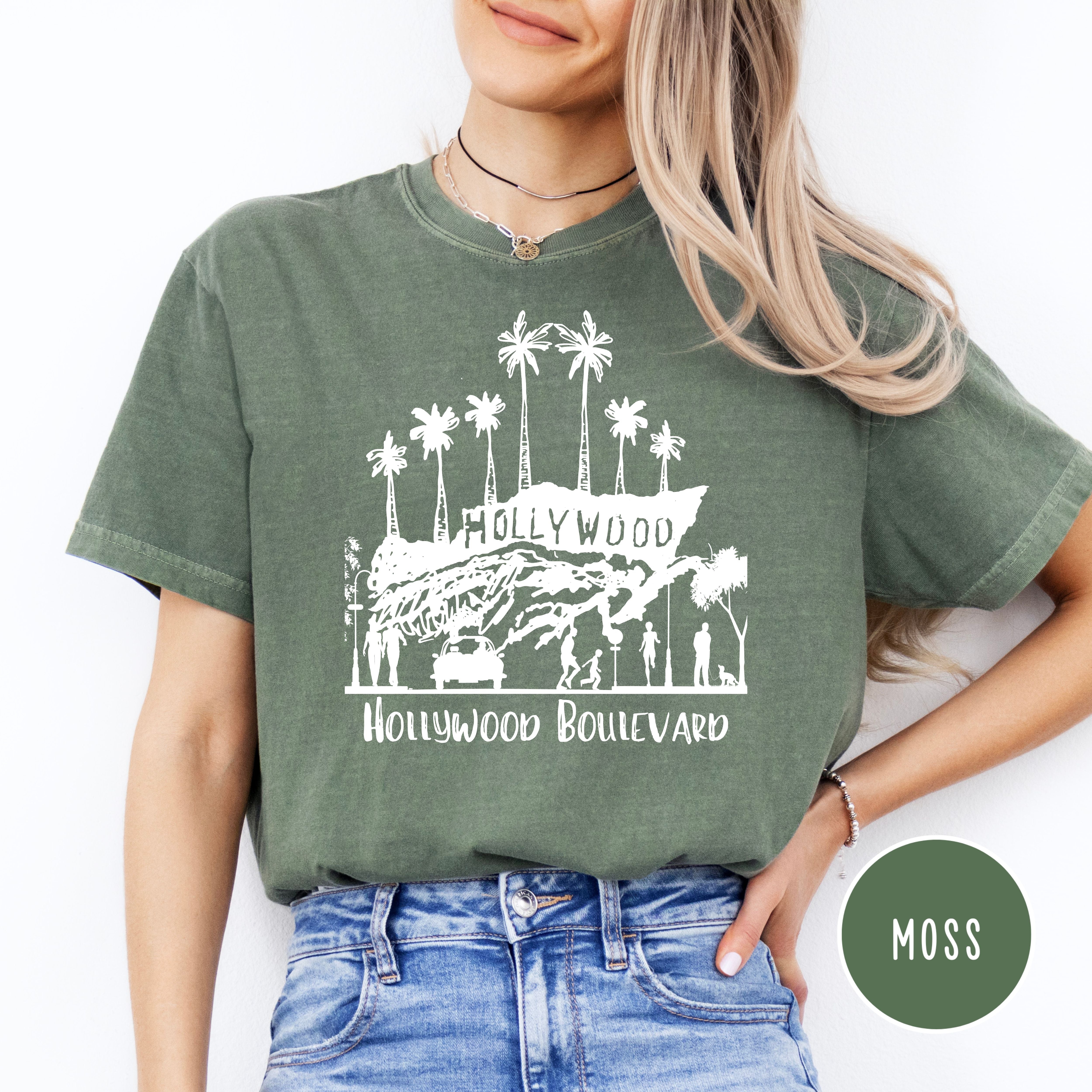 Hollywood California Grunge Style Comfort Colors® Tee