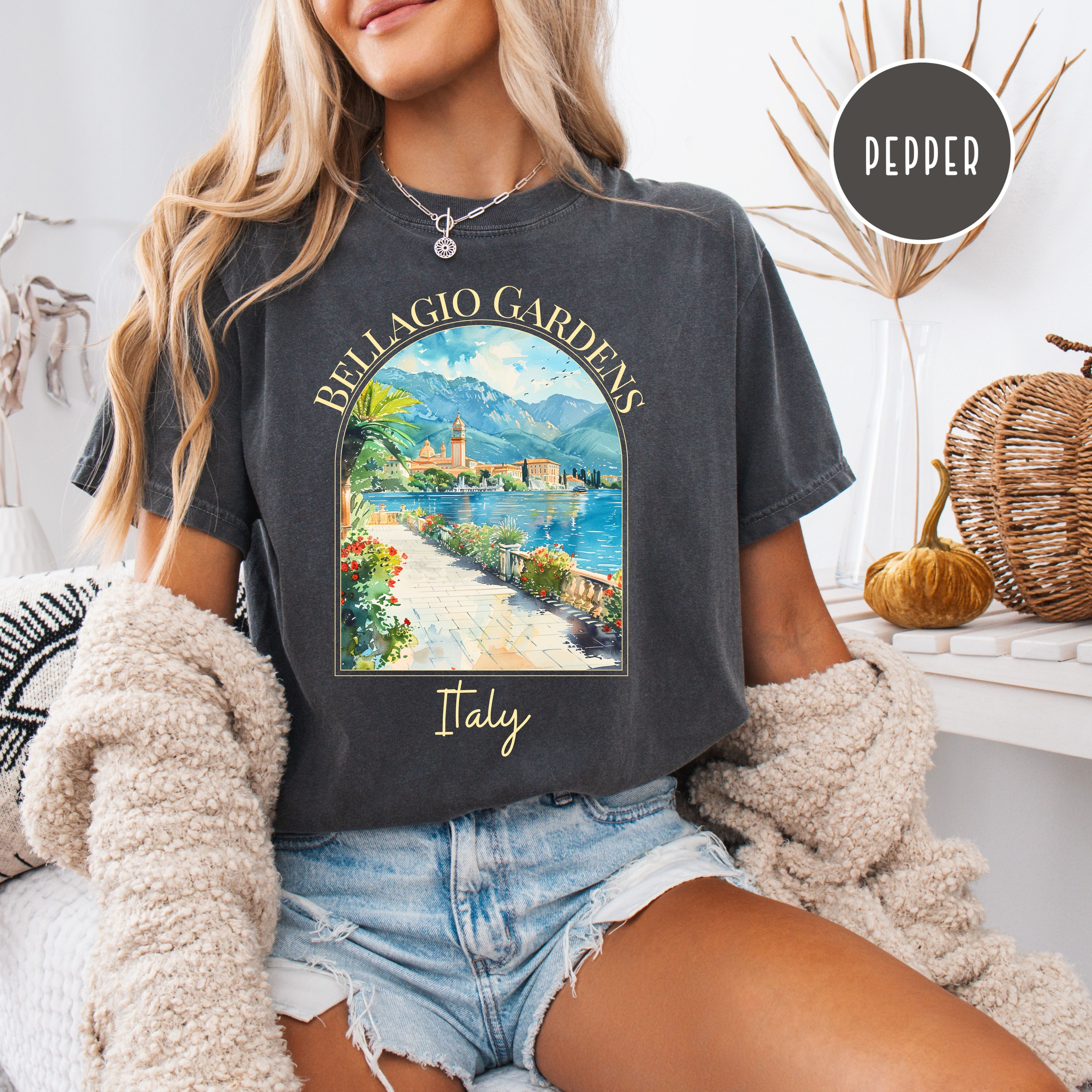 Bellagio Gardens Italy Comfort Colors Tee