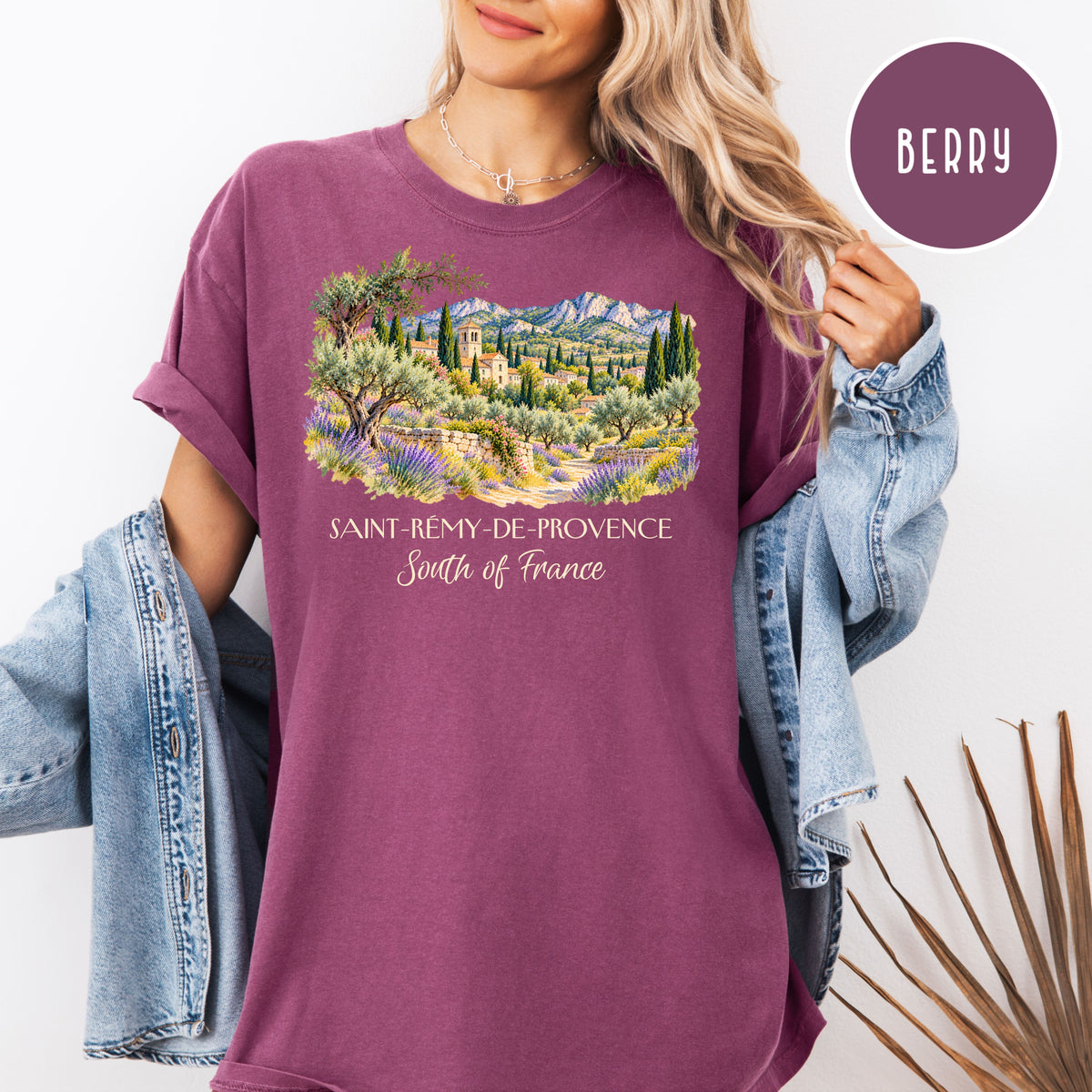 South of France Comfort Colors Vacation Gift Shirt, Saint Remy de Provence Shirt, Van Gogh Trail Gift Tee, France Travel, Van Gogh Fan Gift