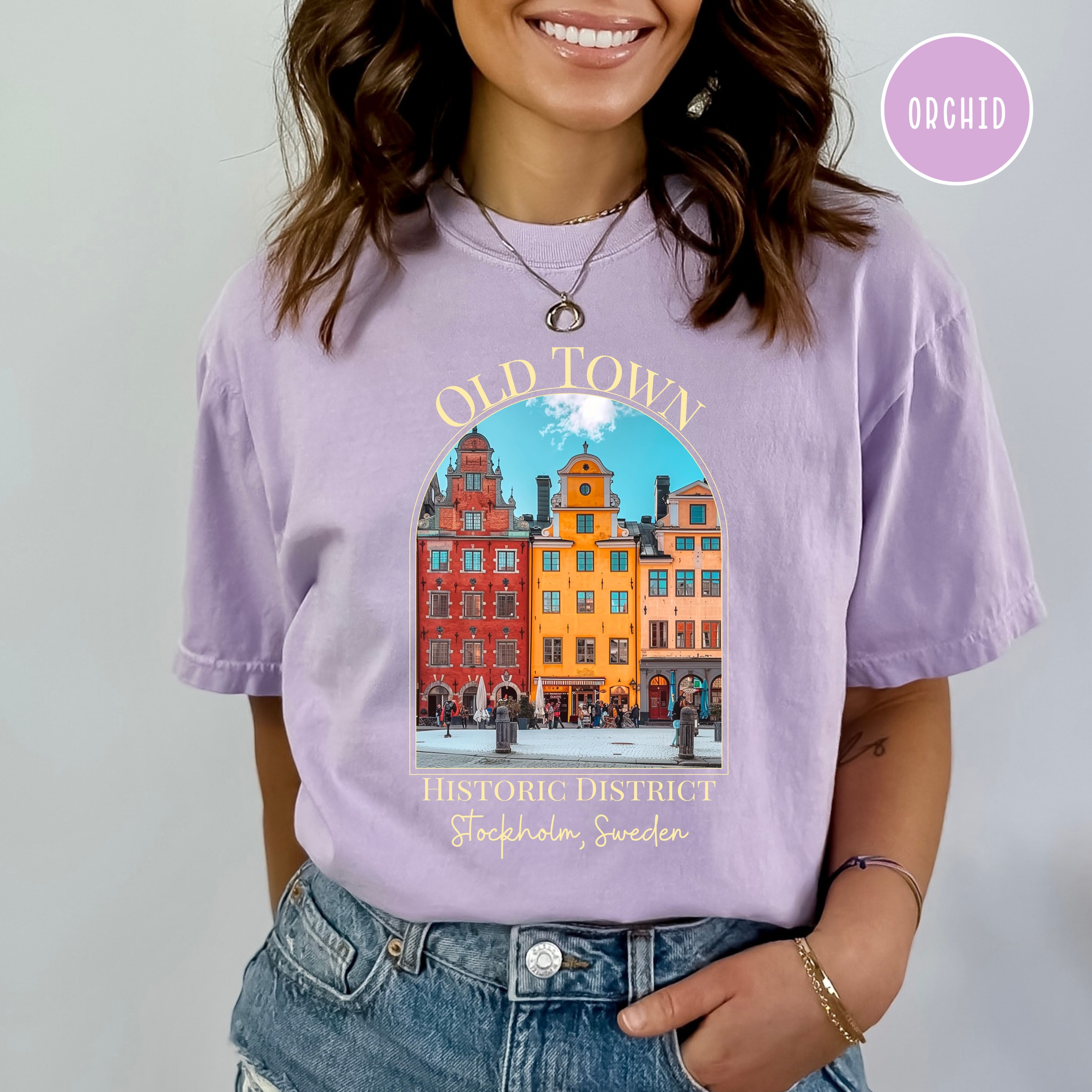 Old Town Stockholm Sweden Comfort Colors® Tee