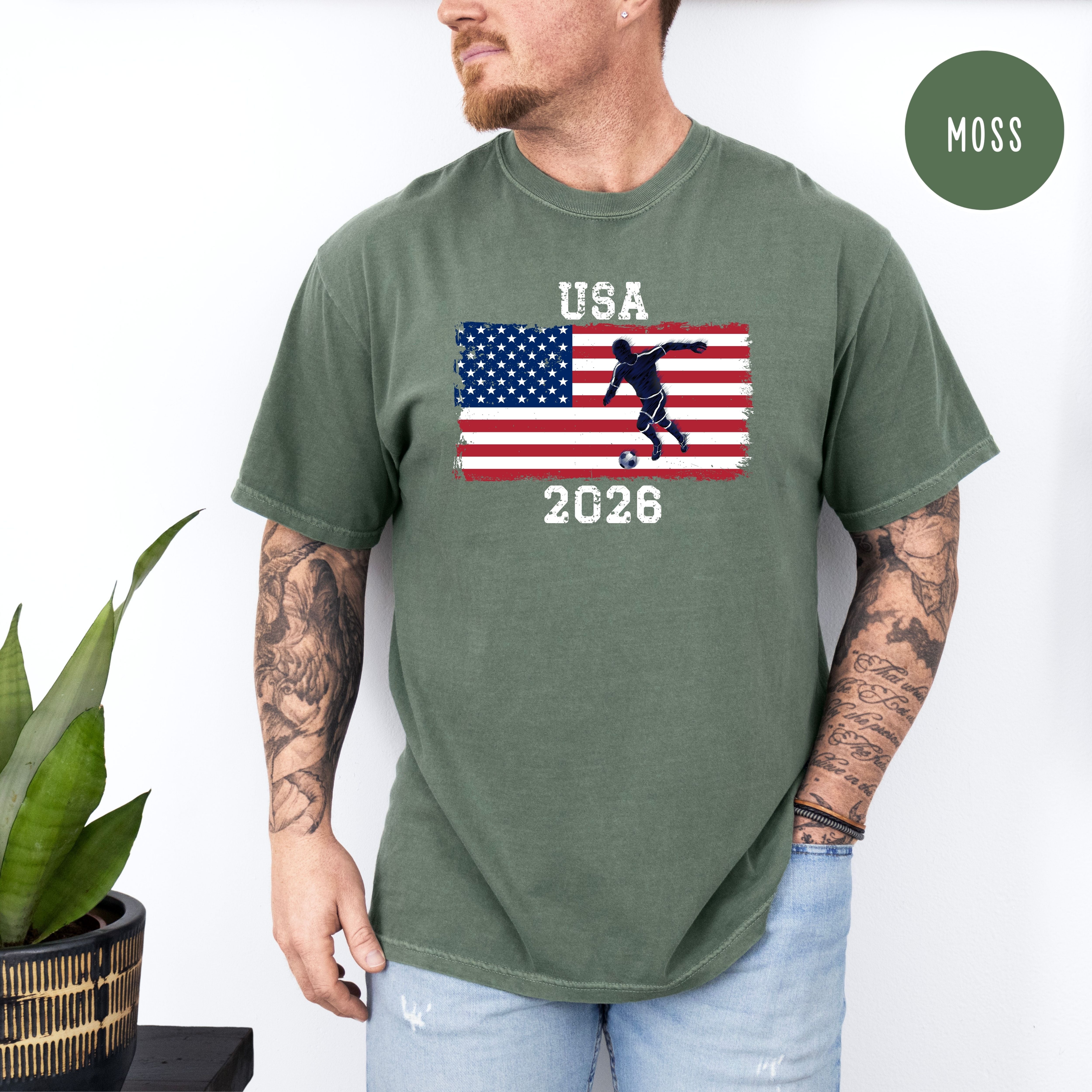 Soccer USA 2026 Comfort Colors T-Shirt Gift for Soccer Fan