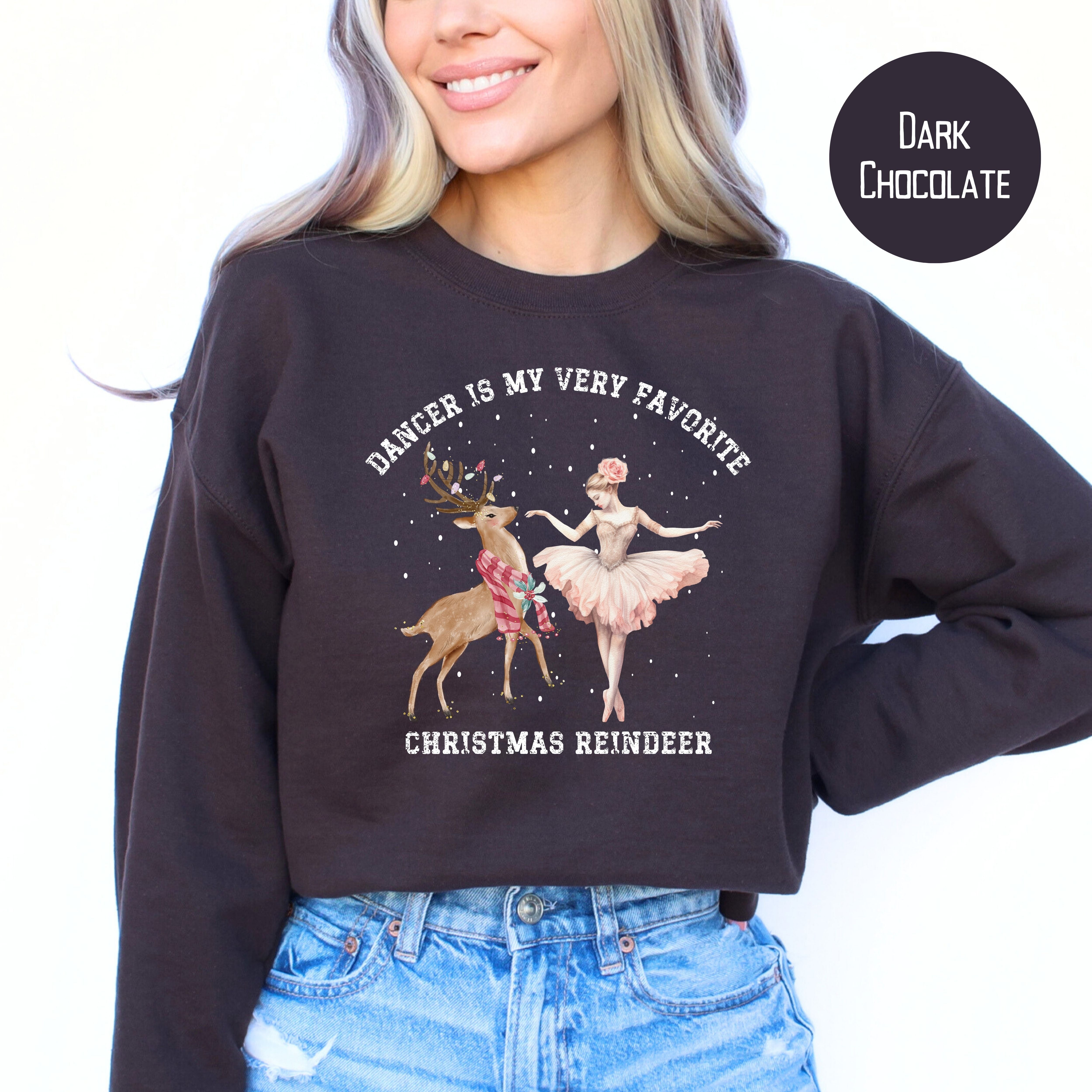 Dancer Is My Favorite Reindeer Sweatshirt