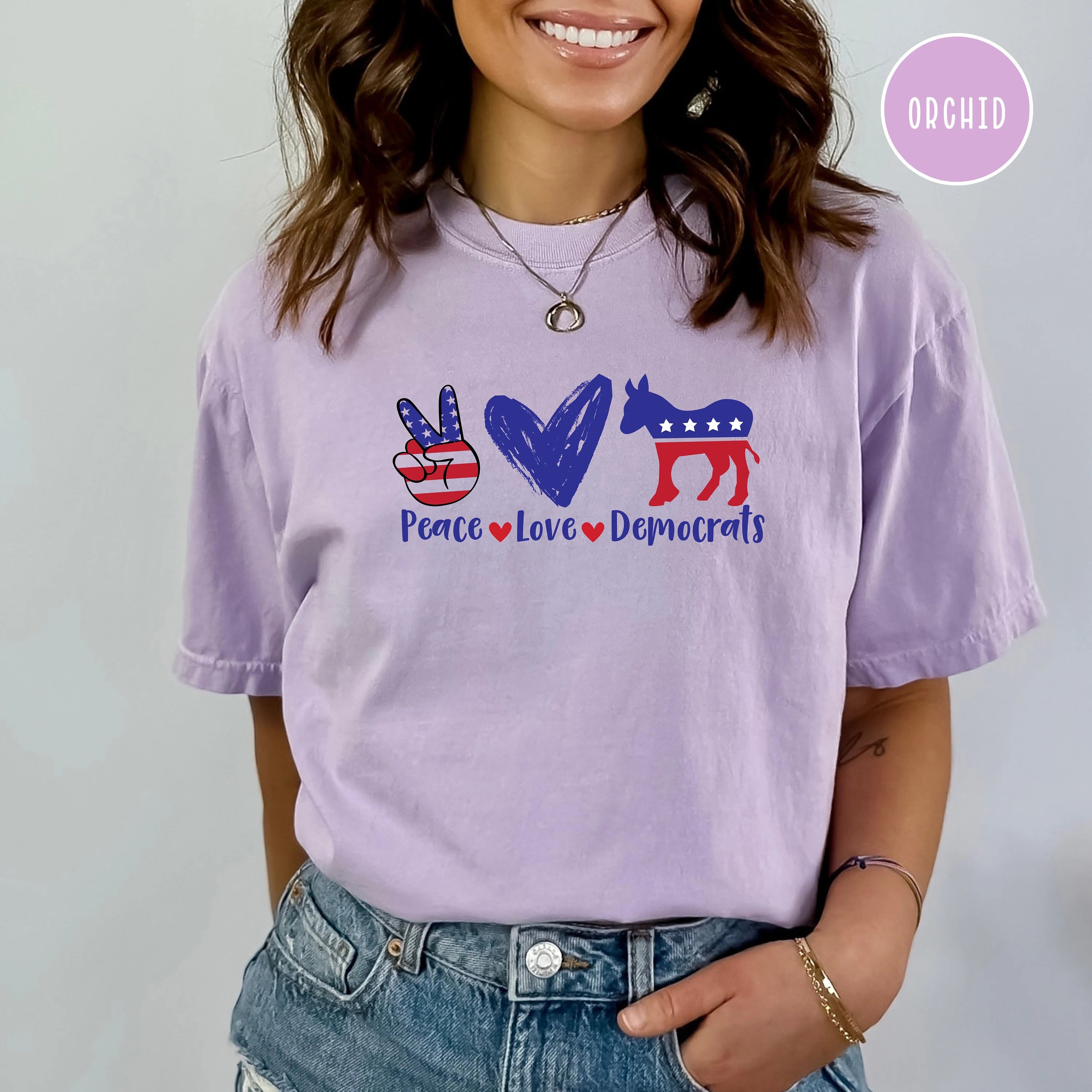 Peace Love Democrats Comfort Colors® Election Tee