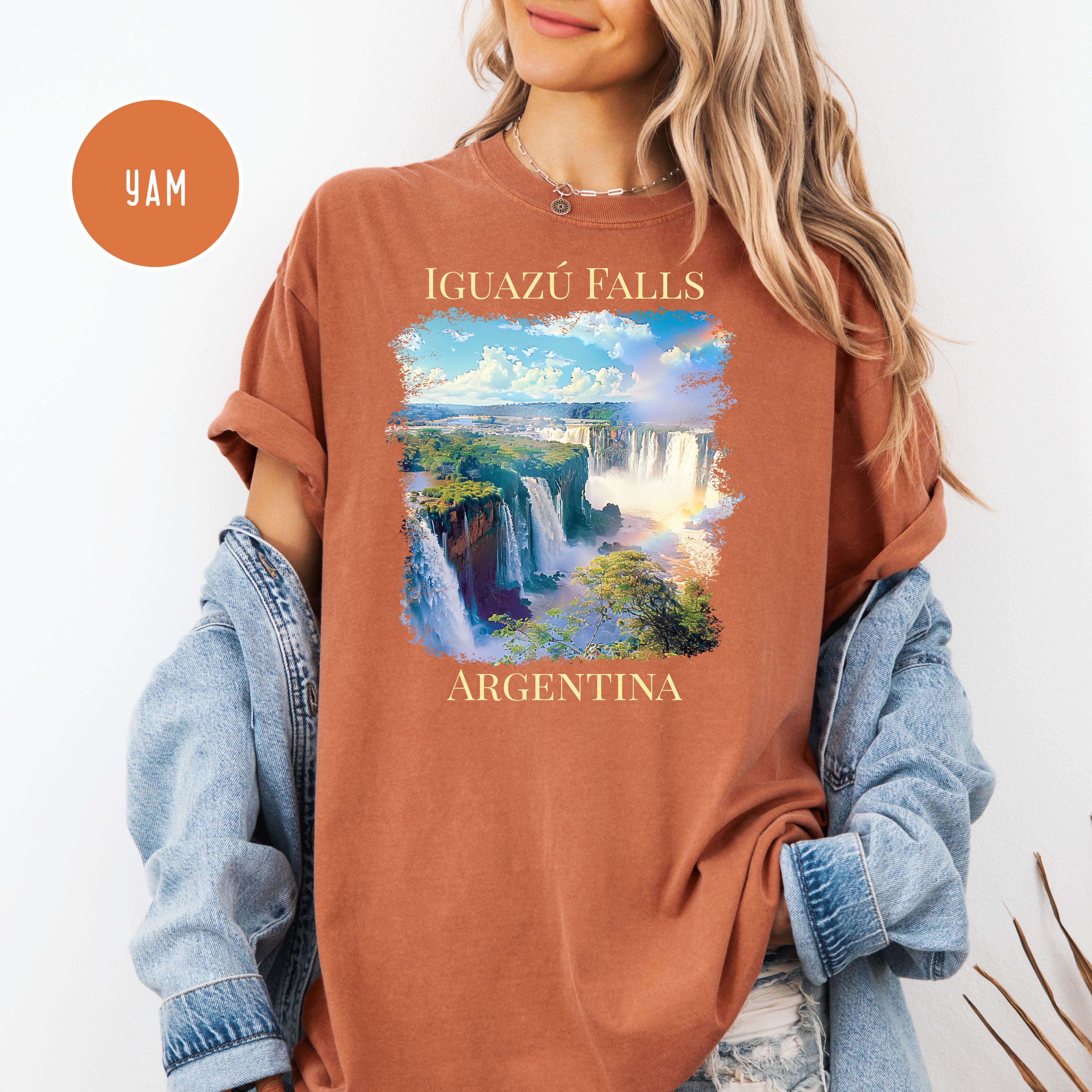 Iguazú Falls Argentina Comfort Colors Unisex Vacation Gift Shirt