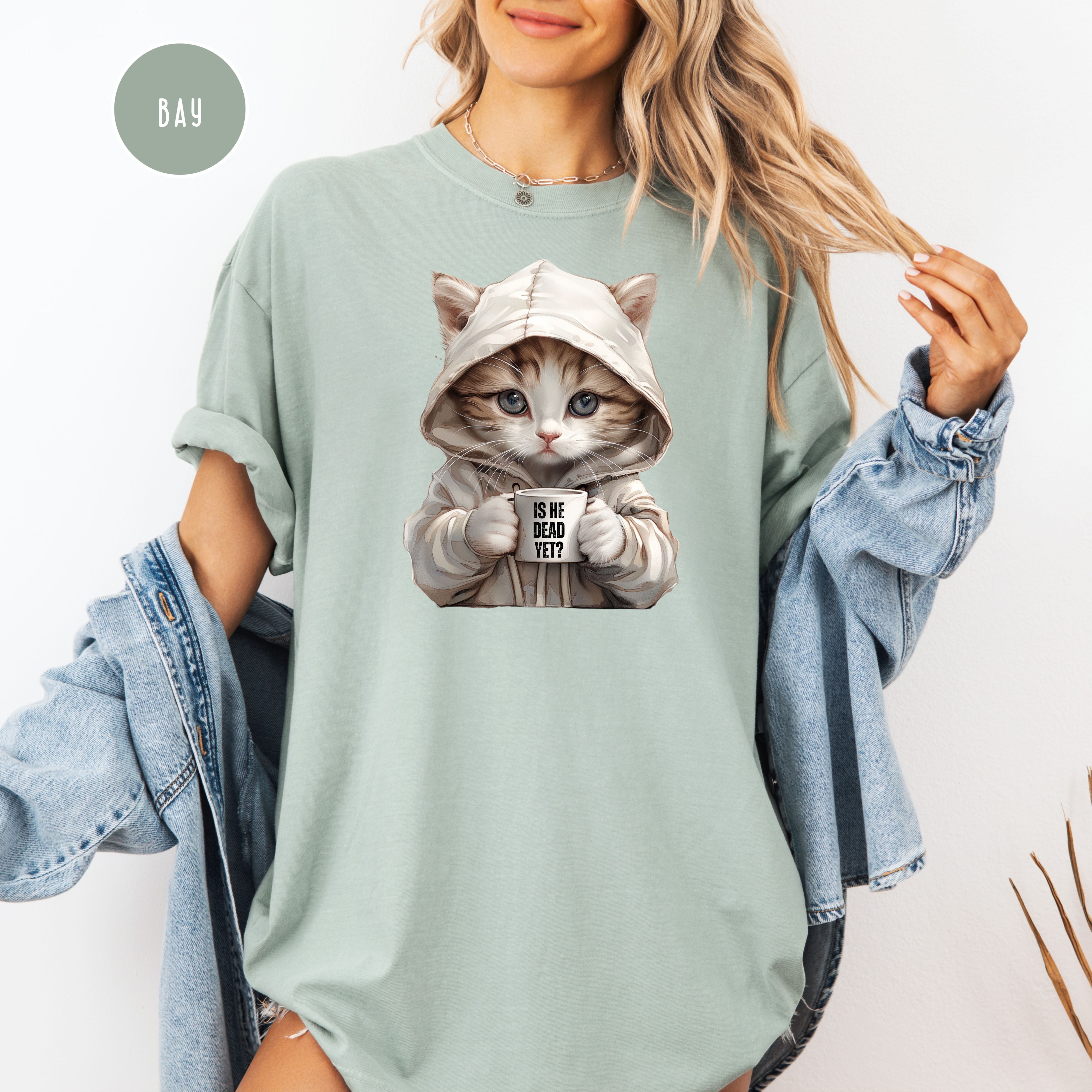 Cat Lover Anti-Trump Is He Dead Yet Comfort Colors Protest Tee