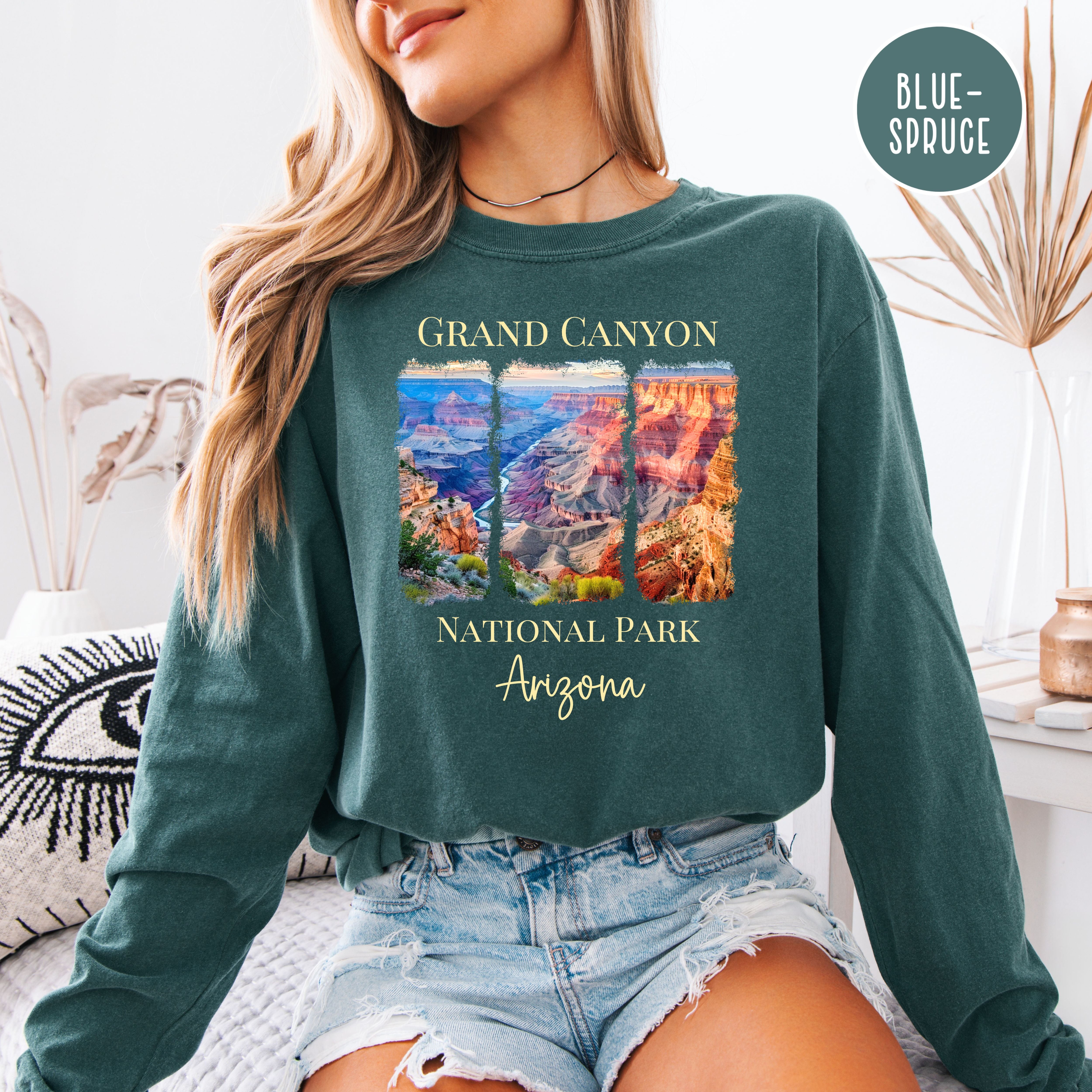 Grand Canyon National Park Comfort Colors Adult Unisex Long Sleeve Tee Shirt