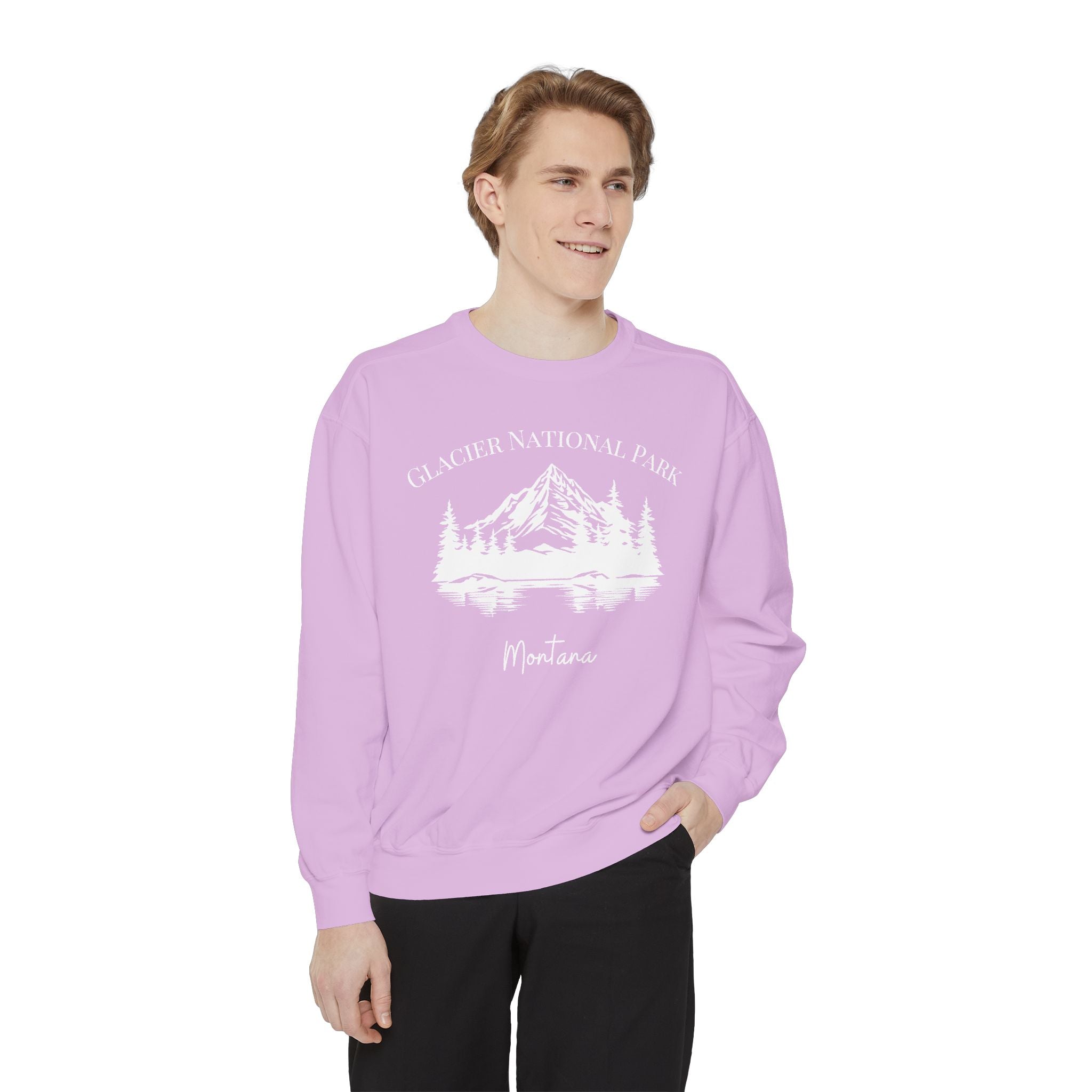 Glacier National Park Grunge Comfort Colors® Sweatshirt