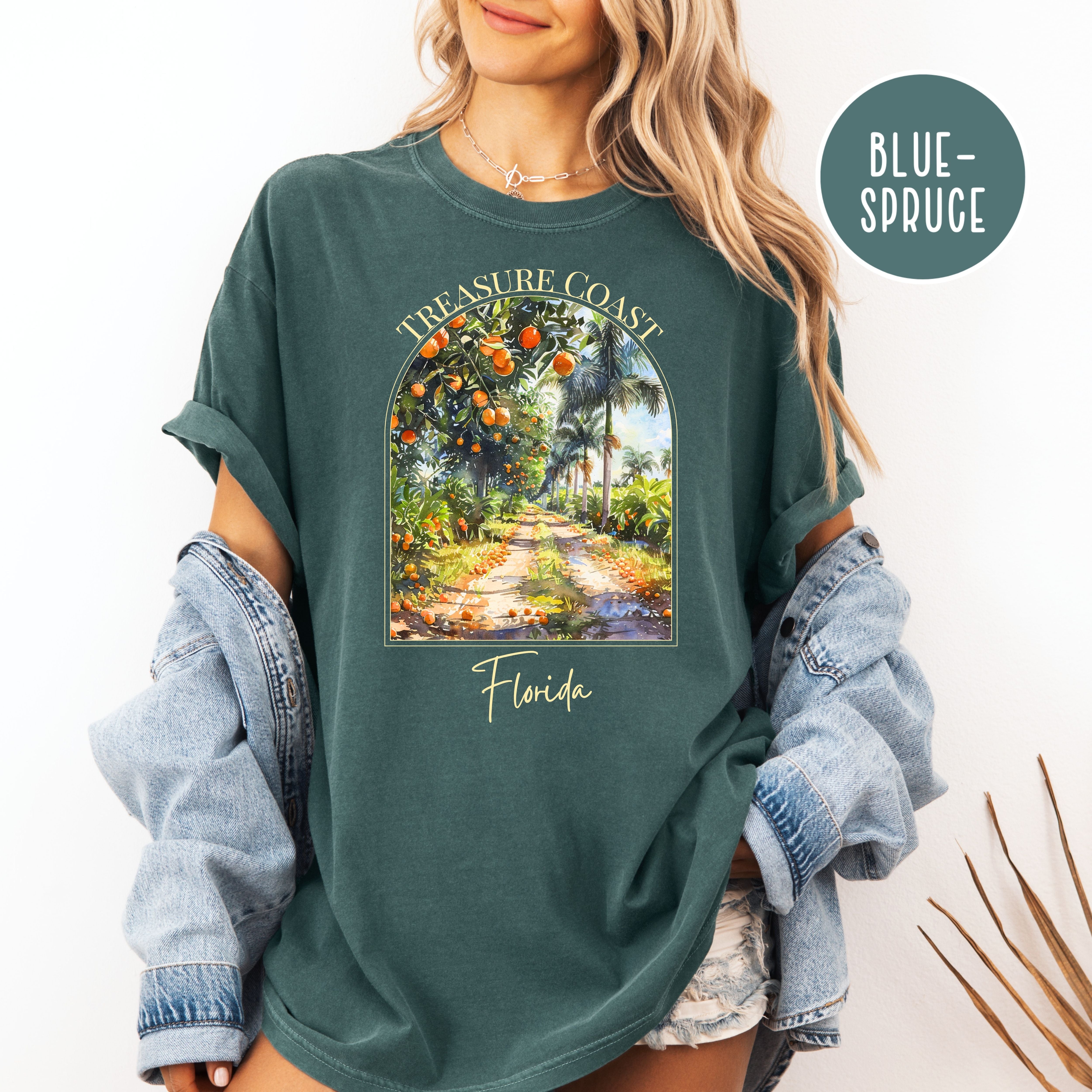 Indian River Florida Treasure Coast Orange Groves Comfort Colors TShirt
