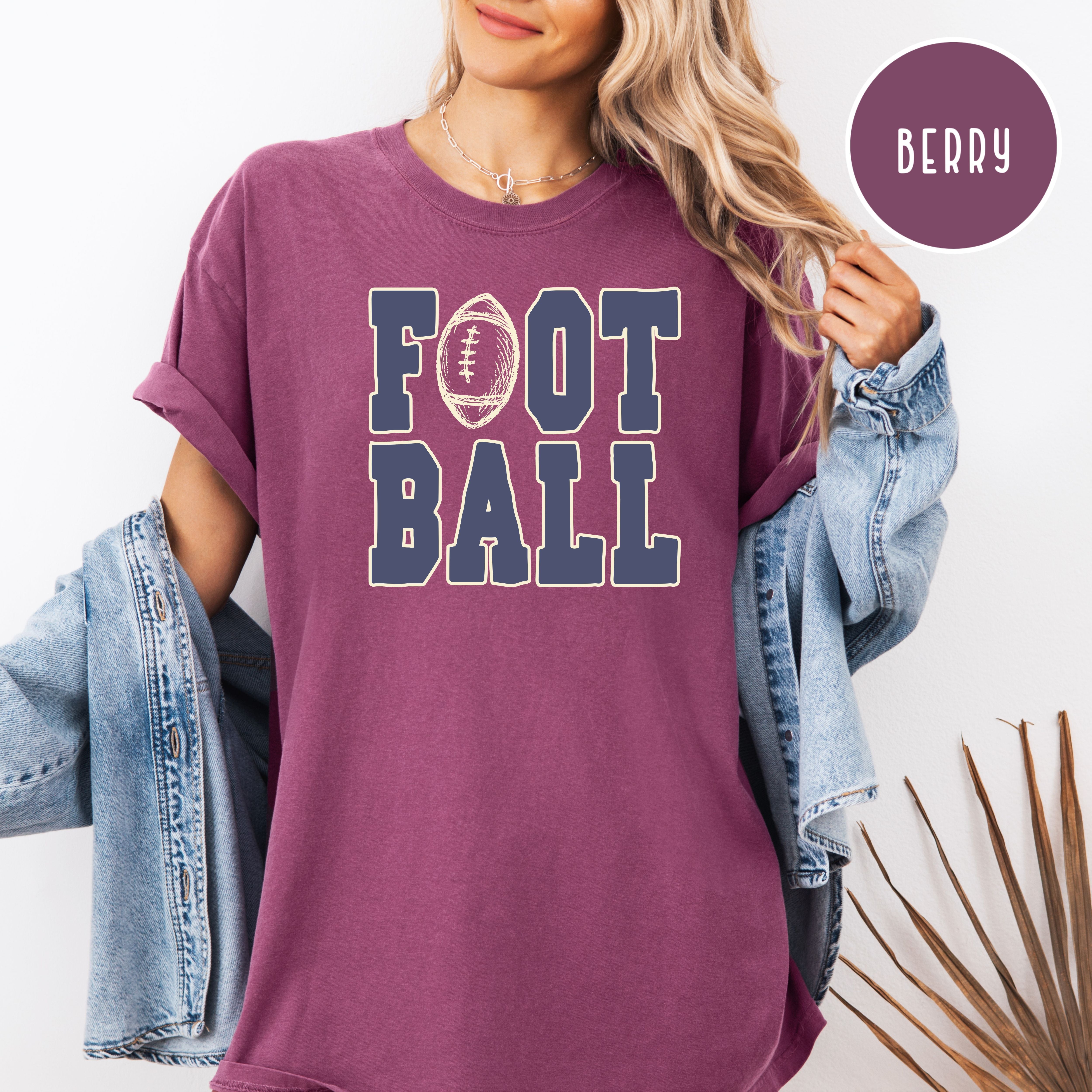 Football Comfort Colors Unisex Gift Shirt for Football Fan