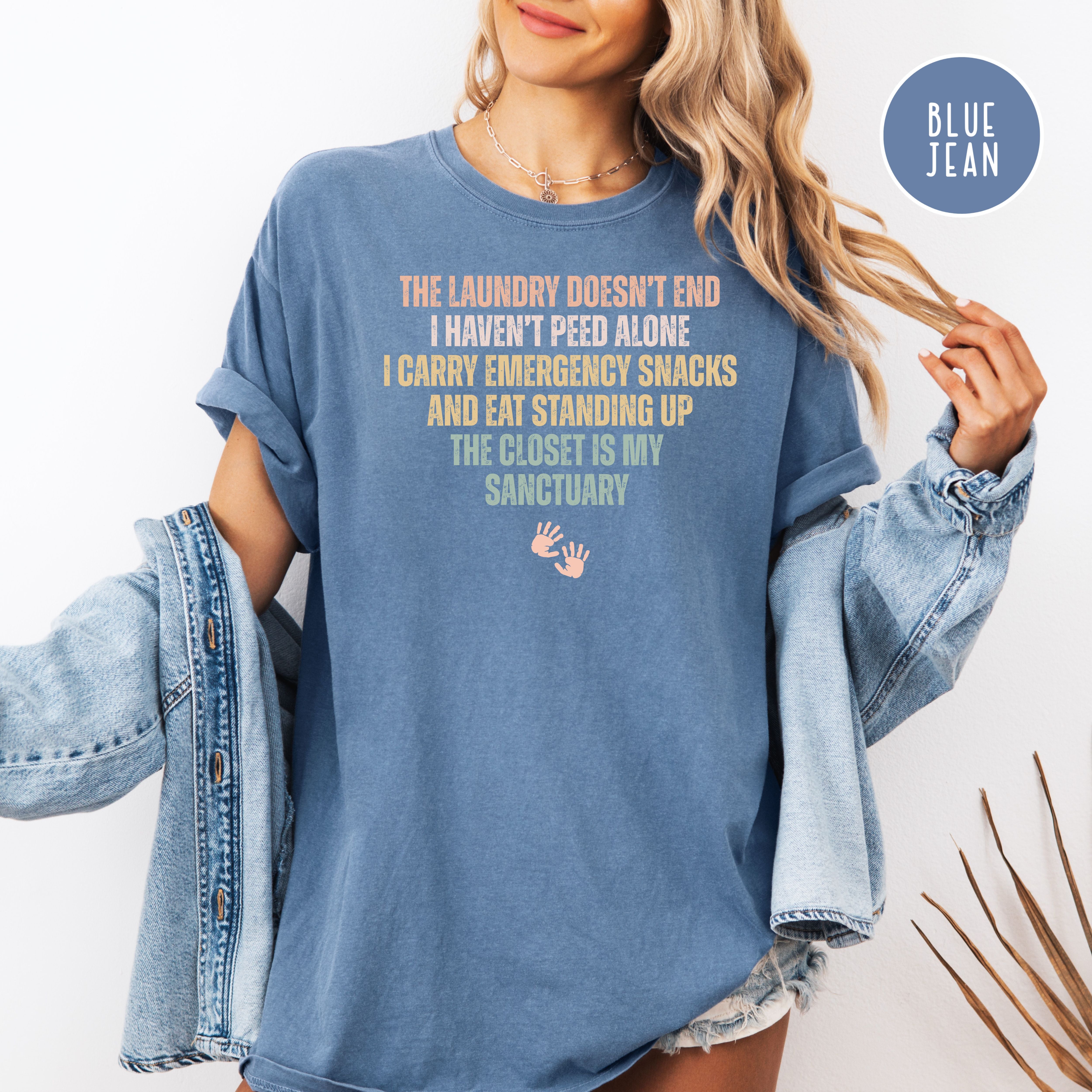 Funny Mom Comfort Colors T-Shirt, Gift for Mom of Young Children