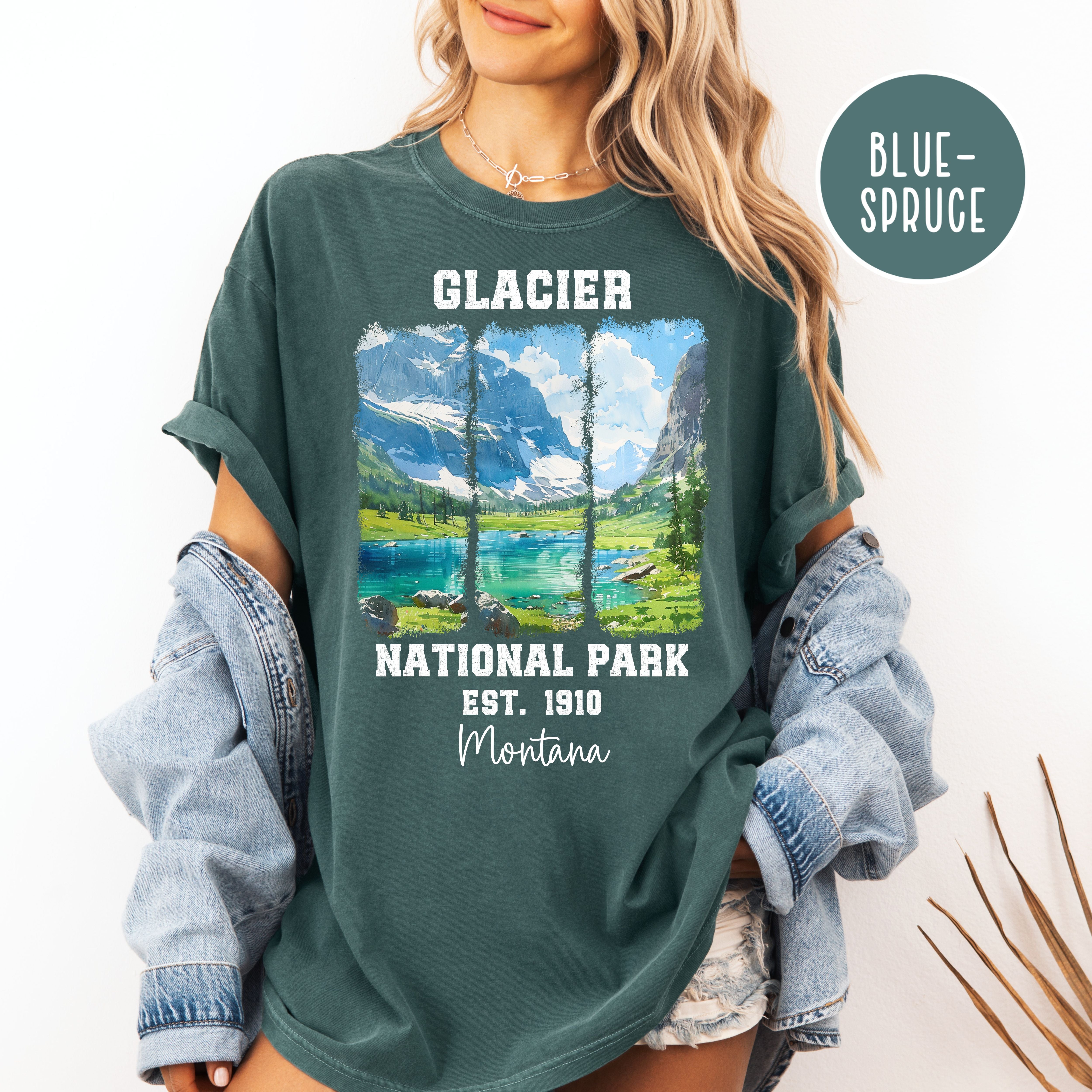 Glacier National Park Montana Comfort Colors Tee