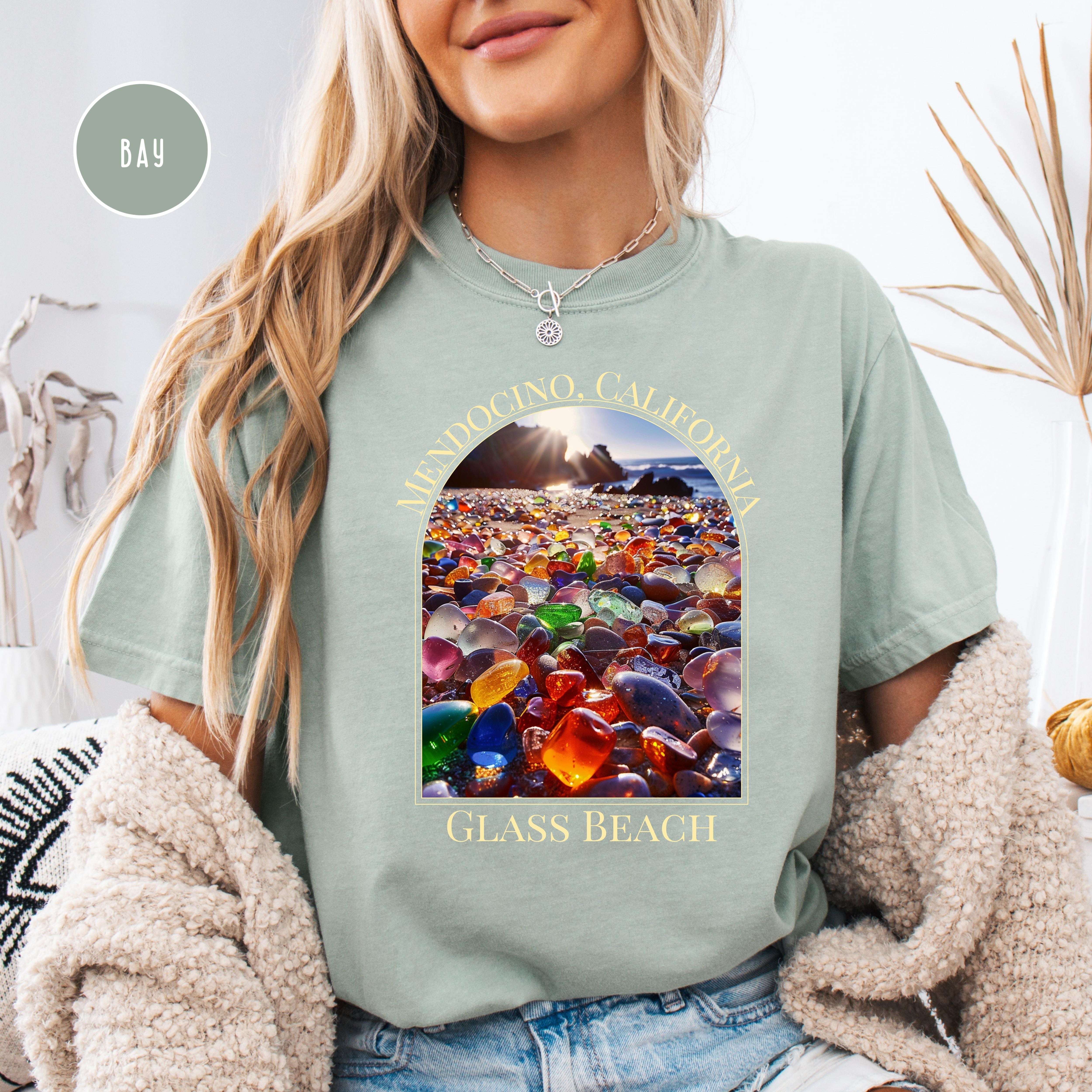 Glass Beach Mendocino California Comfort Colors® Tee