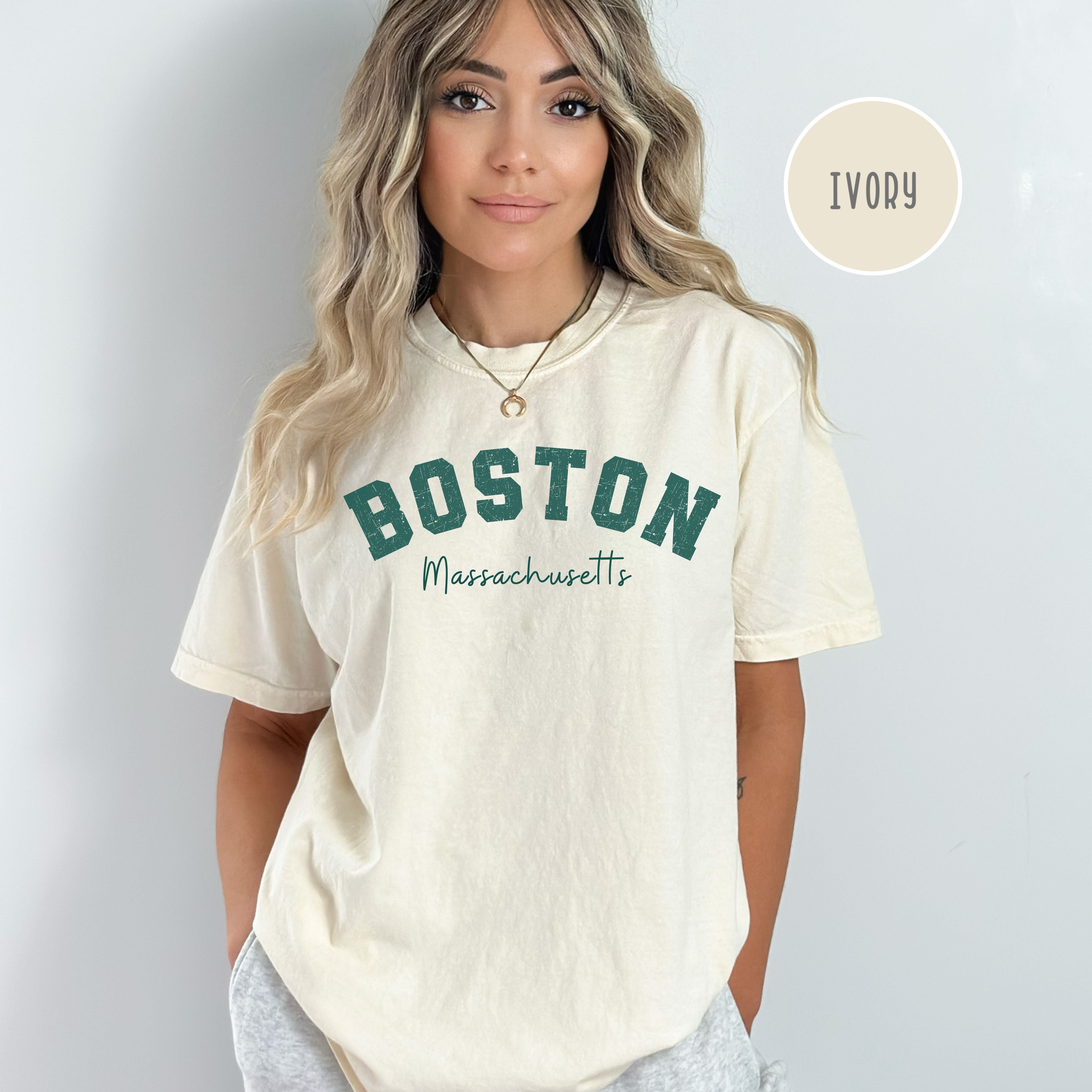 Boston Comfort Colors Brand Shirt, Boston Vacation Gift Shirt