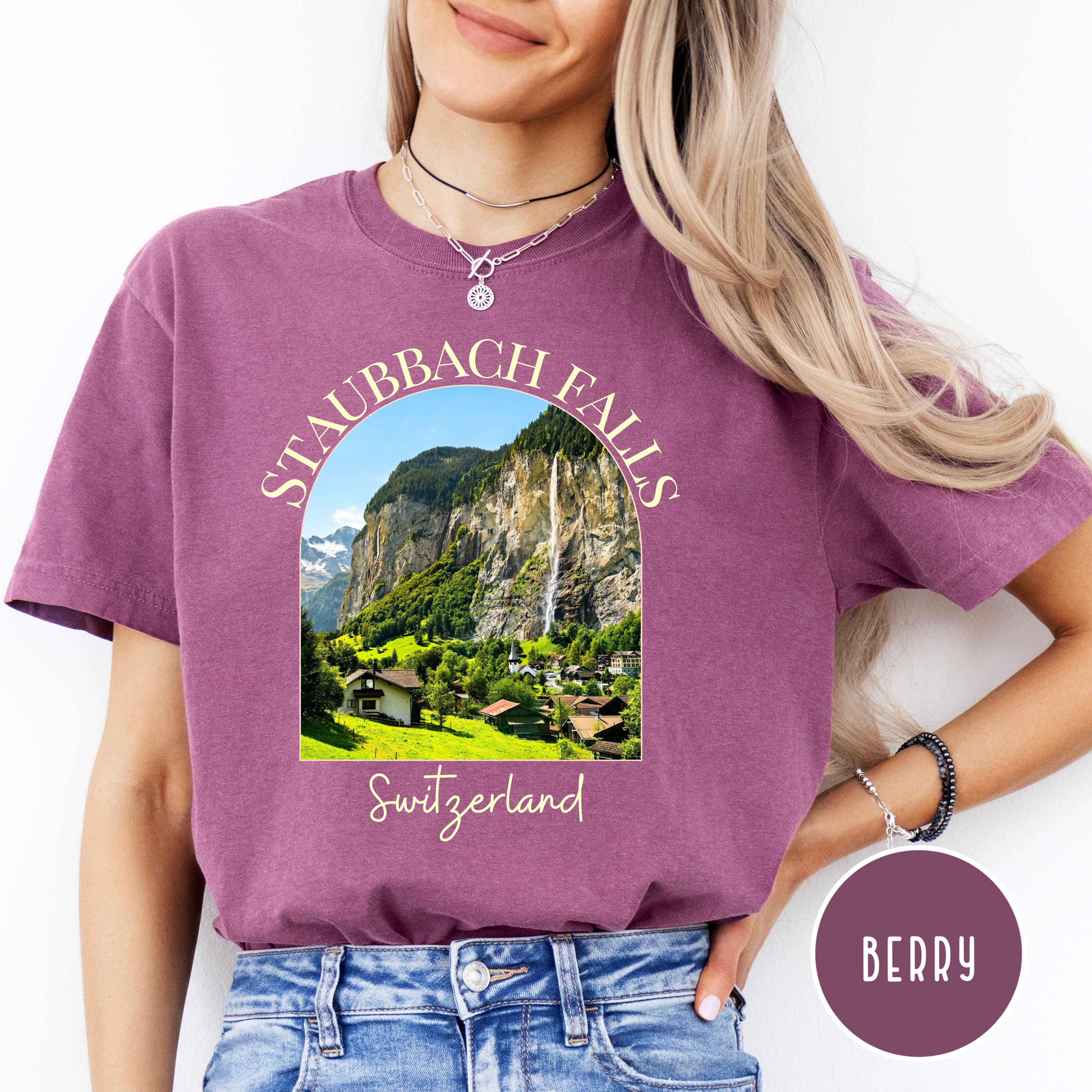 Switzerland Staubbach Falls Comfort Colors® Tee