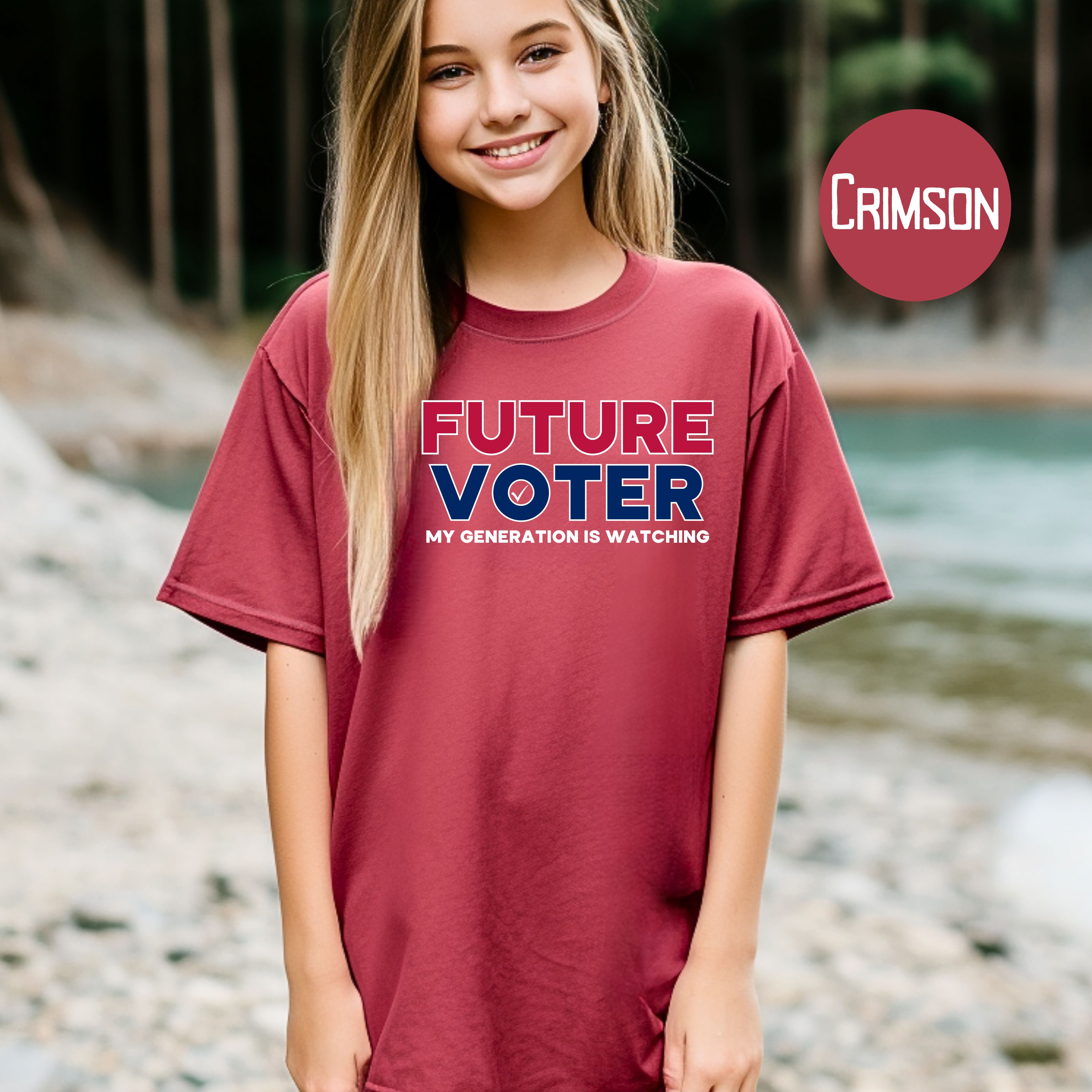 Future Voter My Generation is Watching Youth Sized Comfort Colors® Unisex Kids Voting Tee