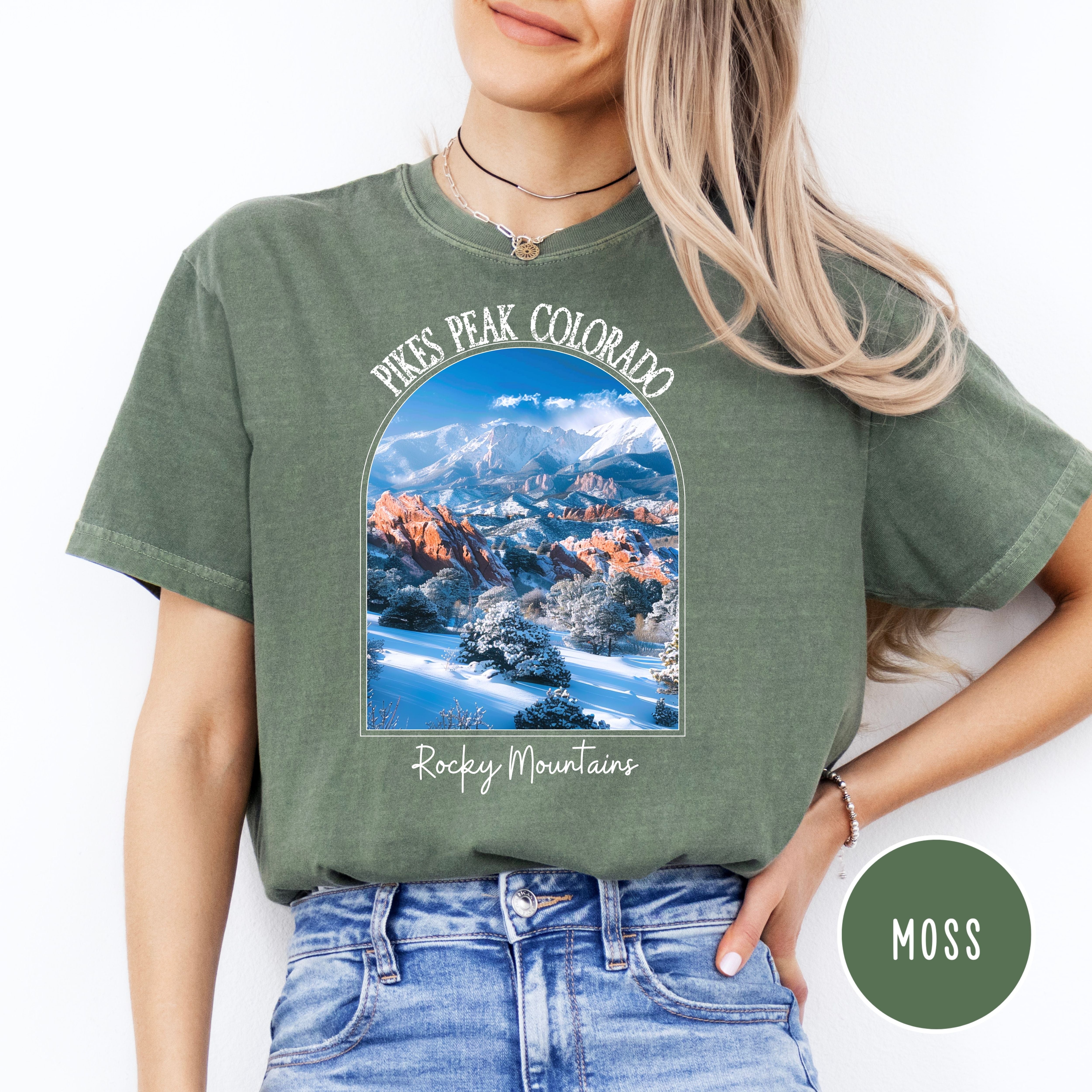 Pikes Peak Colorado Rocky Mountains Comfort Colors® Tee