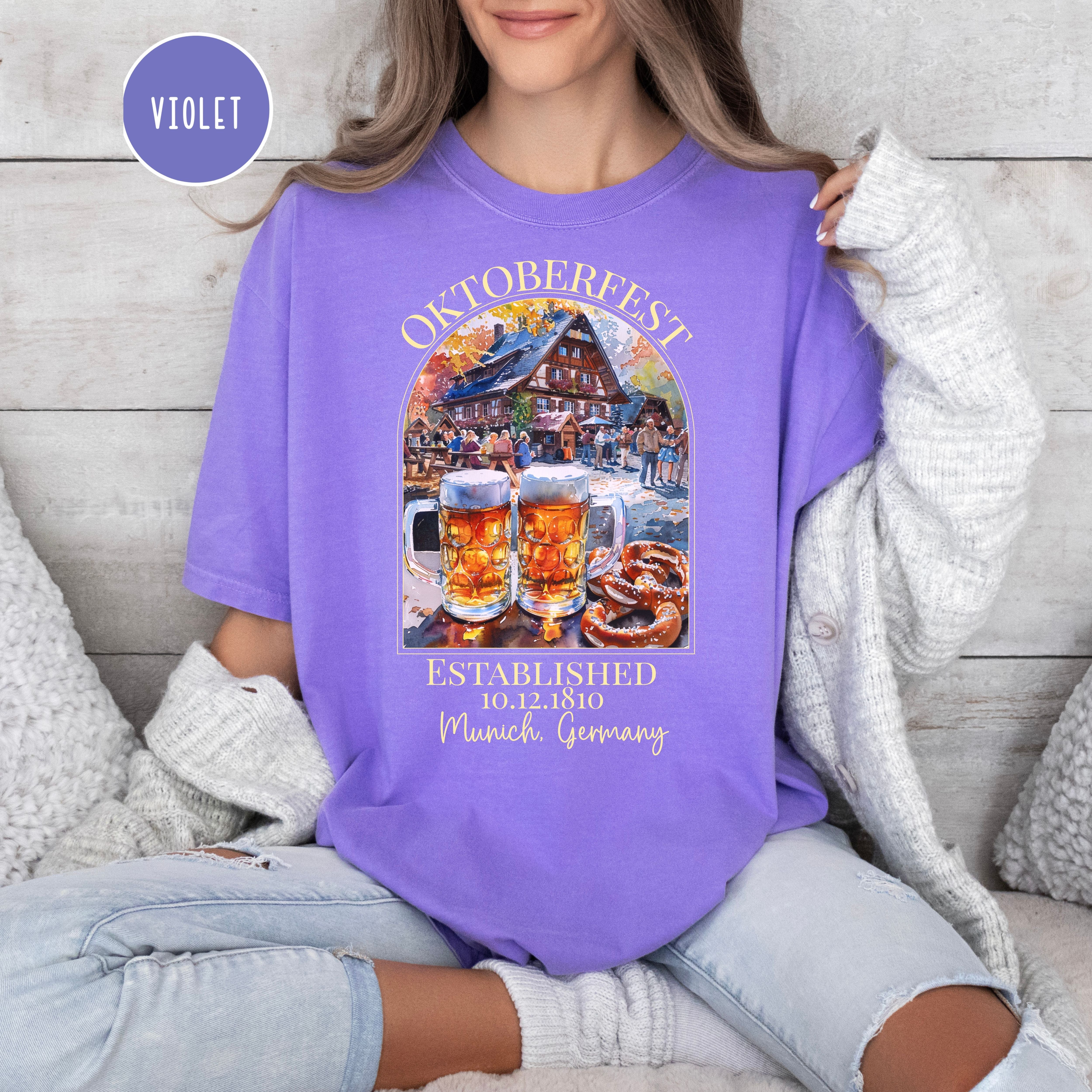 Oktoberfest Celebration Comfort Colors Tee Shirt