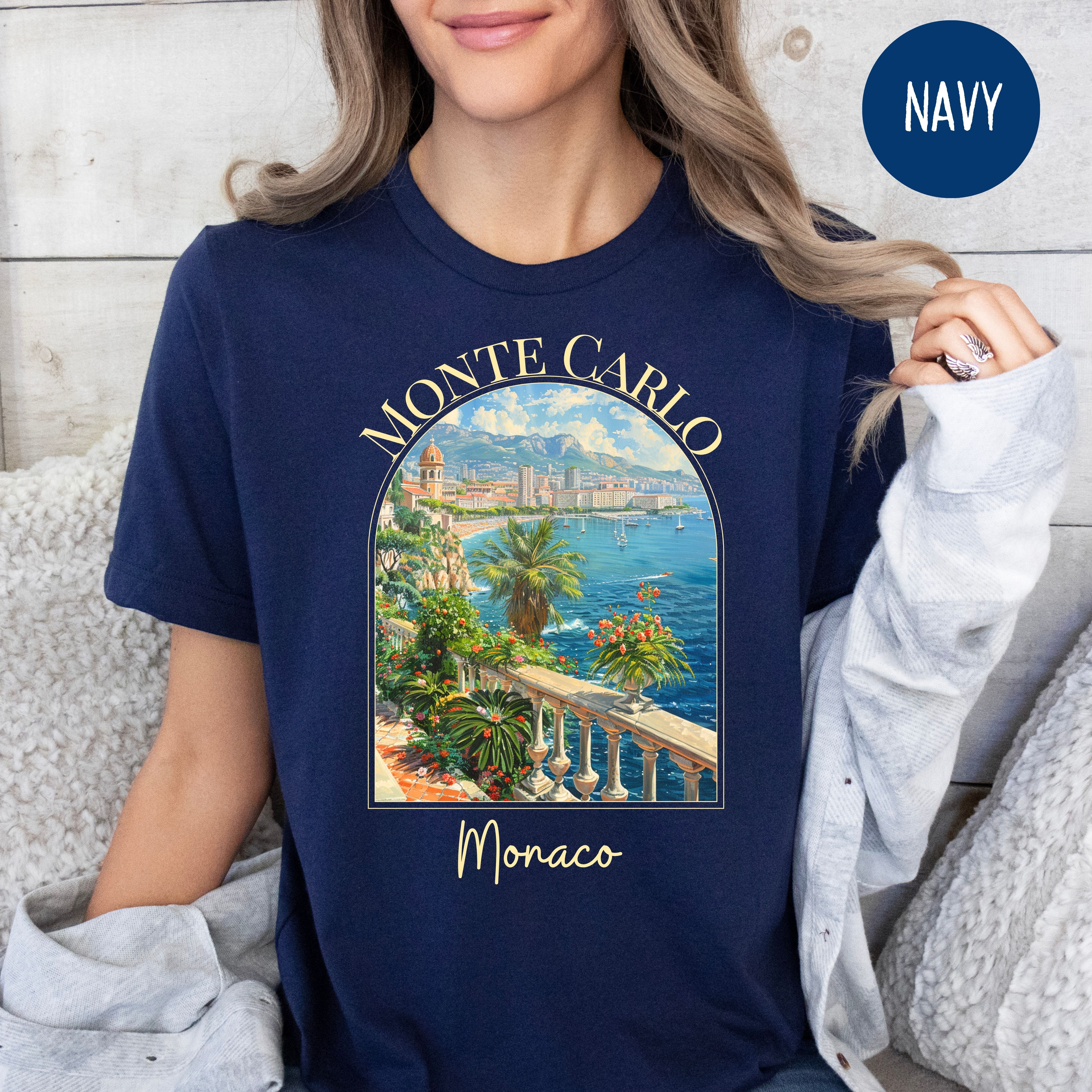 Monte Carlo Monaco Bella Canvas Tee