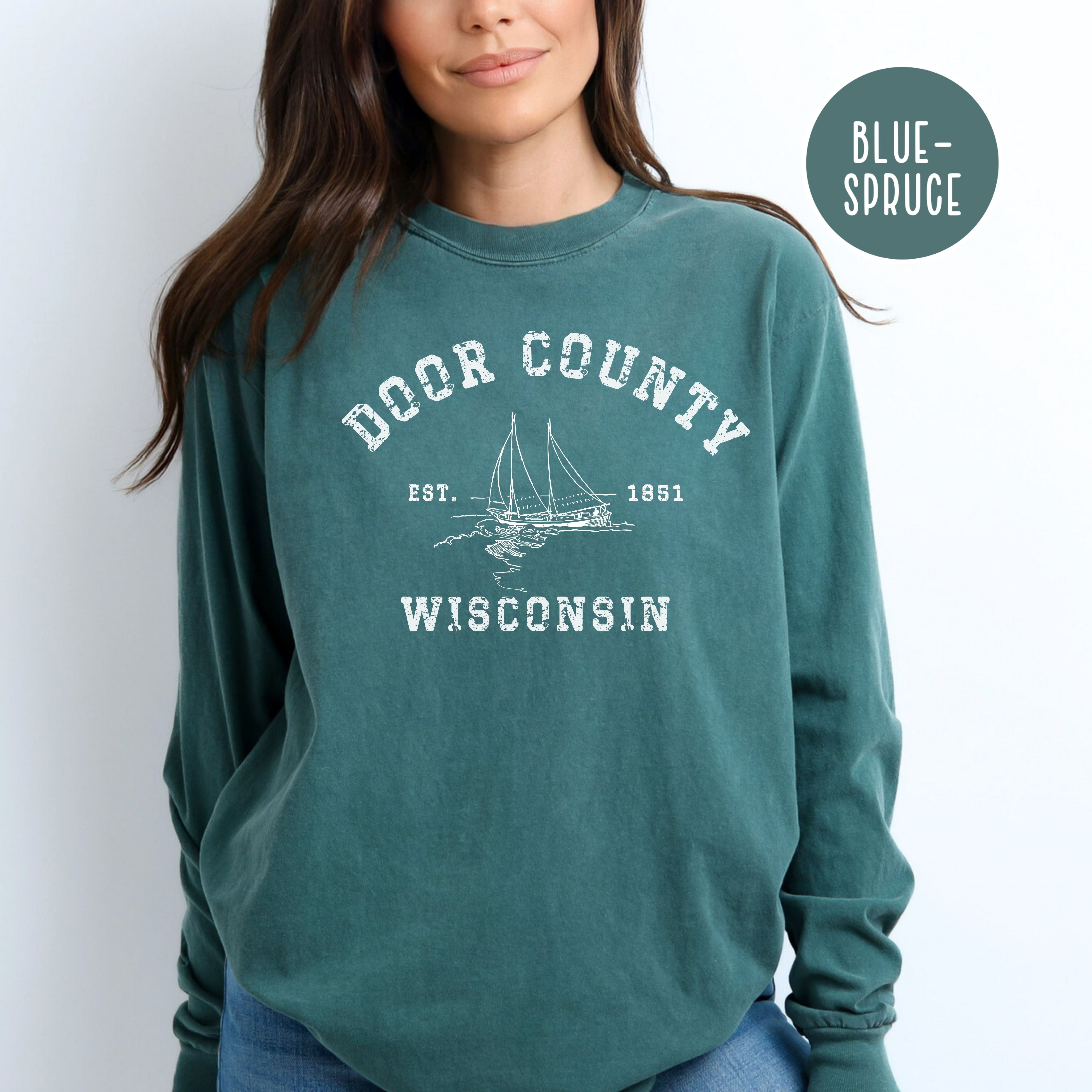 Door County Wisconsin Comfort Colors® Long Sleeve Tee