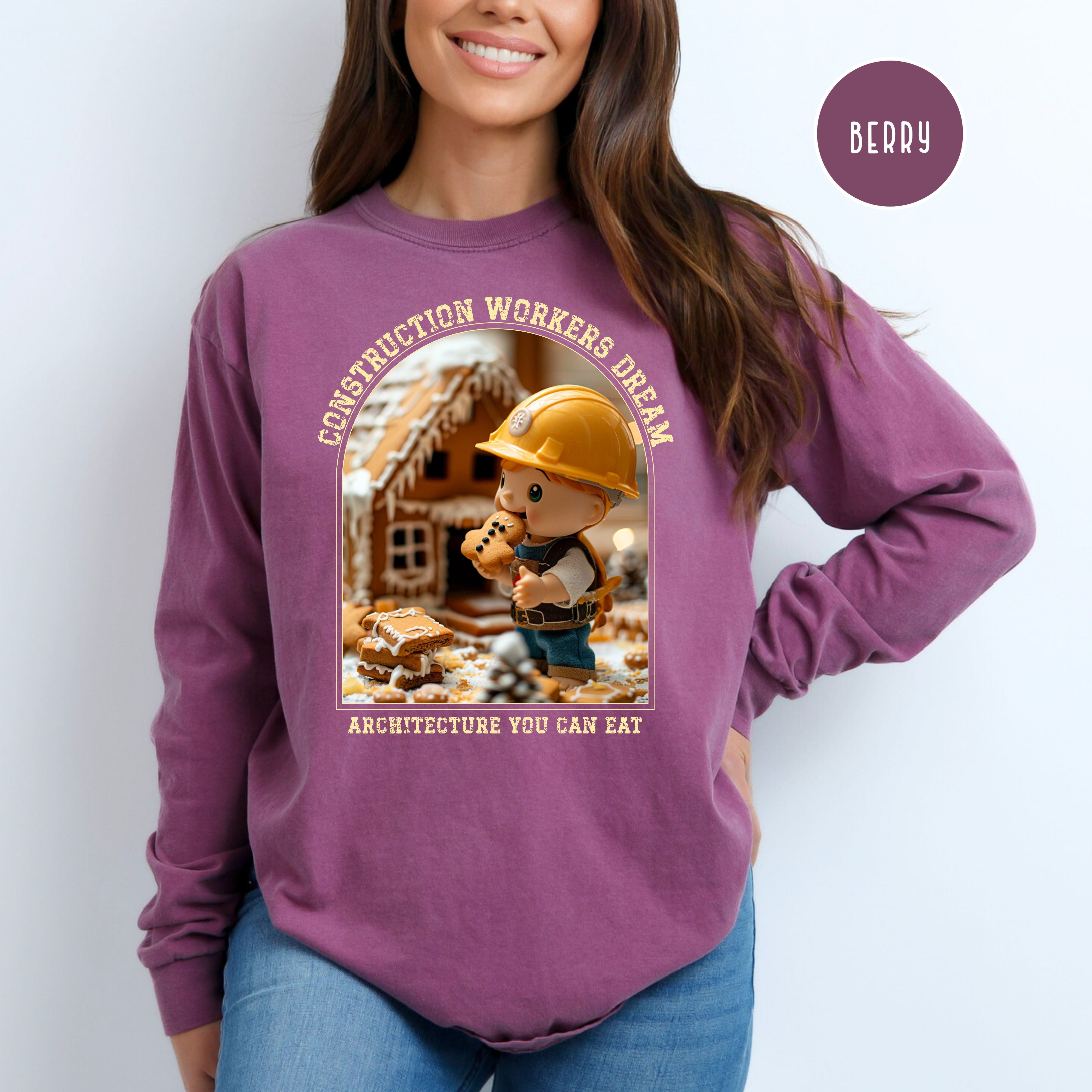 Funny Gingerbread House Contest Unisex Comfort Colors Long Sleeve Shirt