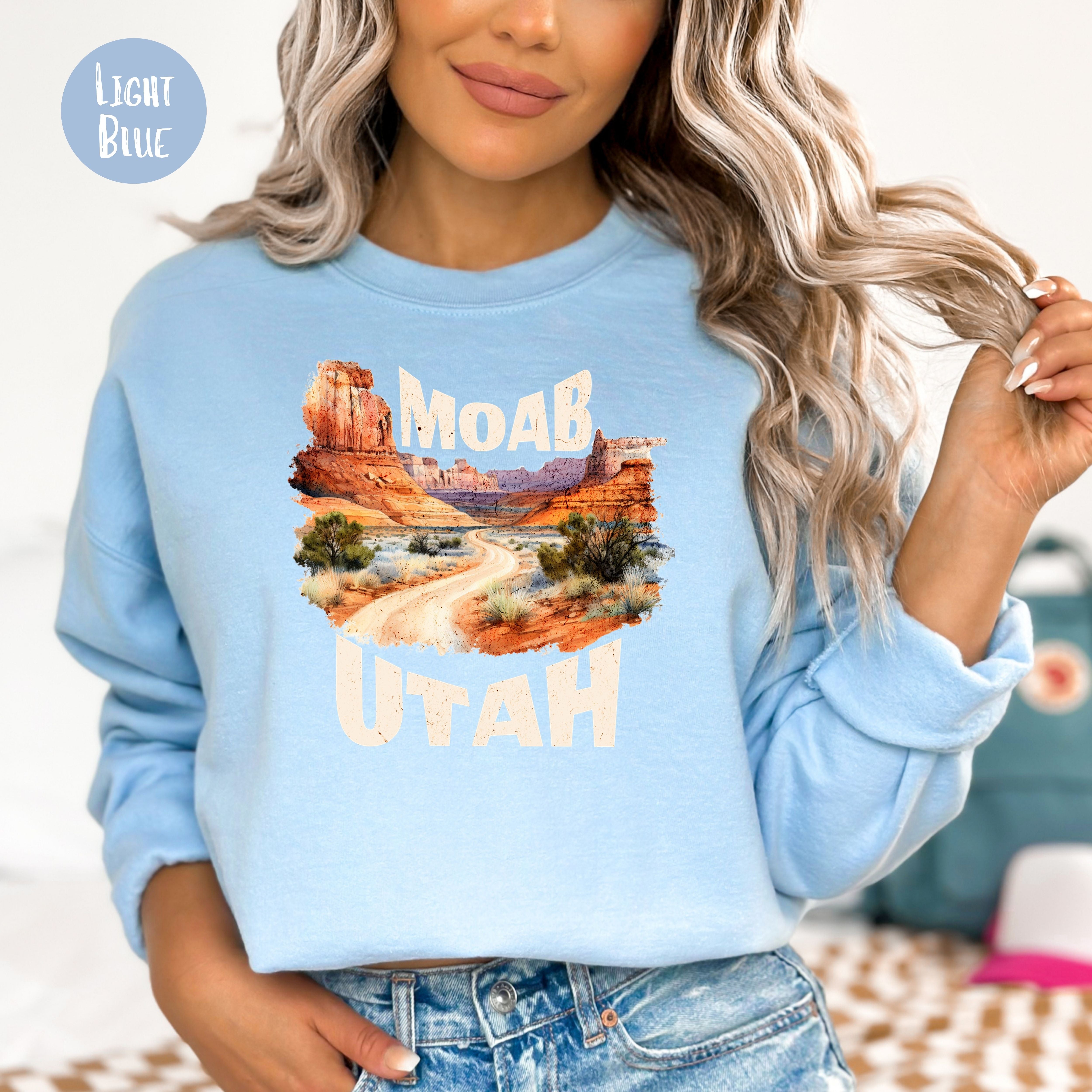 Moab Utah Grunge Style Sweatshirt