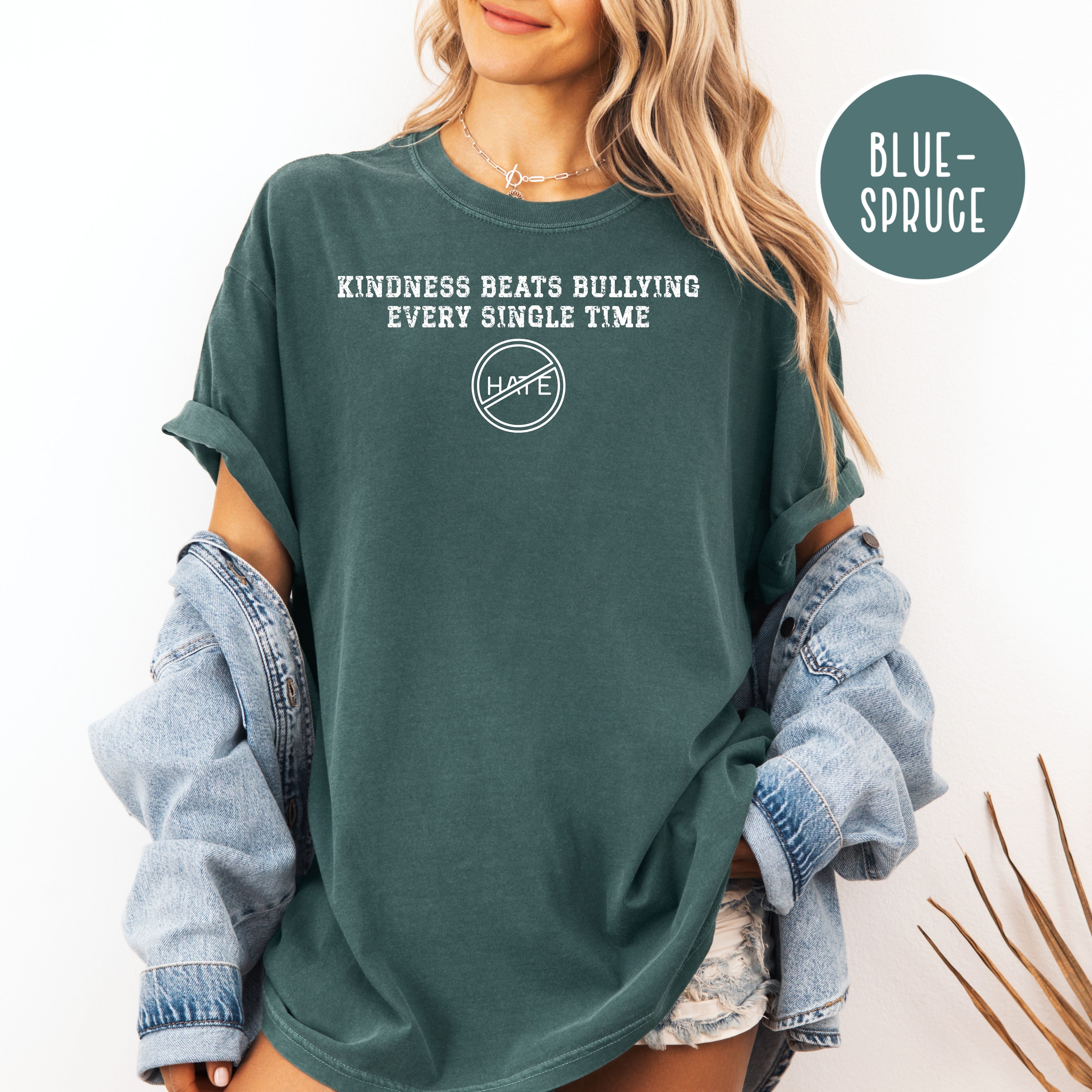 Kindness Unisex Comfort Colors T-Shirt, Anti Bullying Shirt, Anti-Hate Shirt, Kindness Beats Bullying Shirt