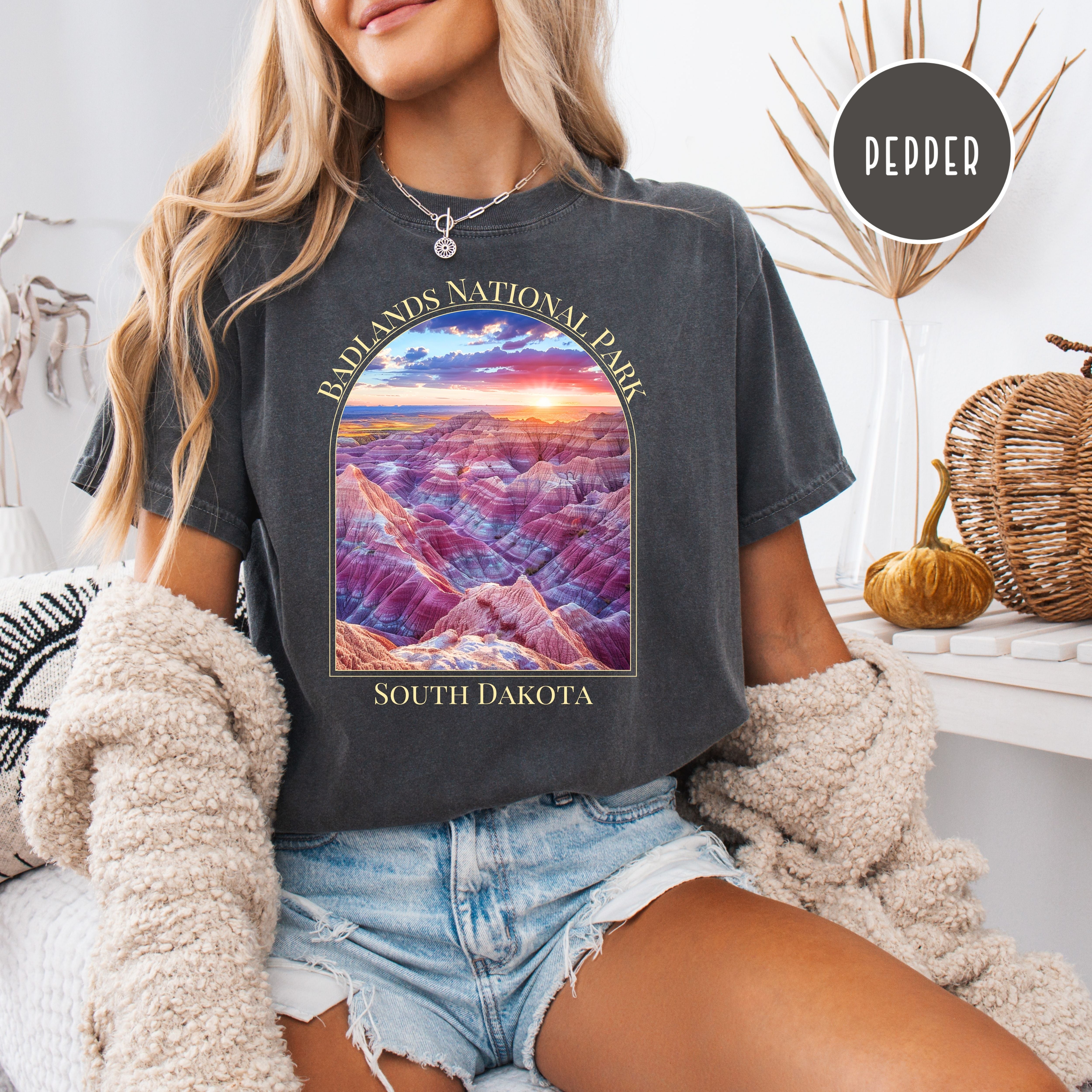 Badlands National Park South Dakota Comfort Colors Tee