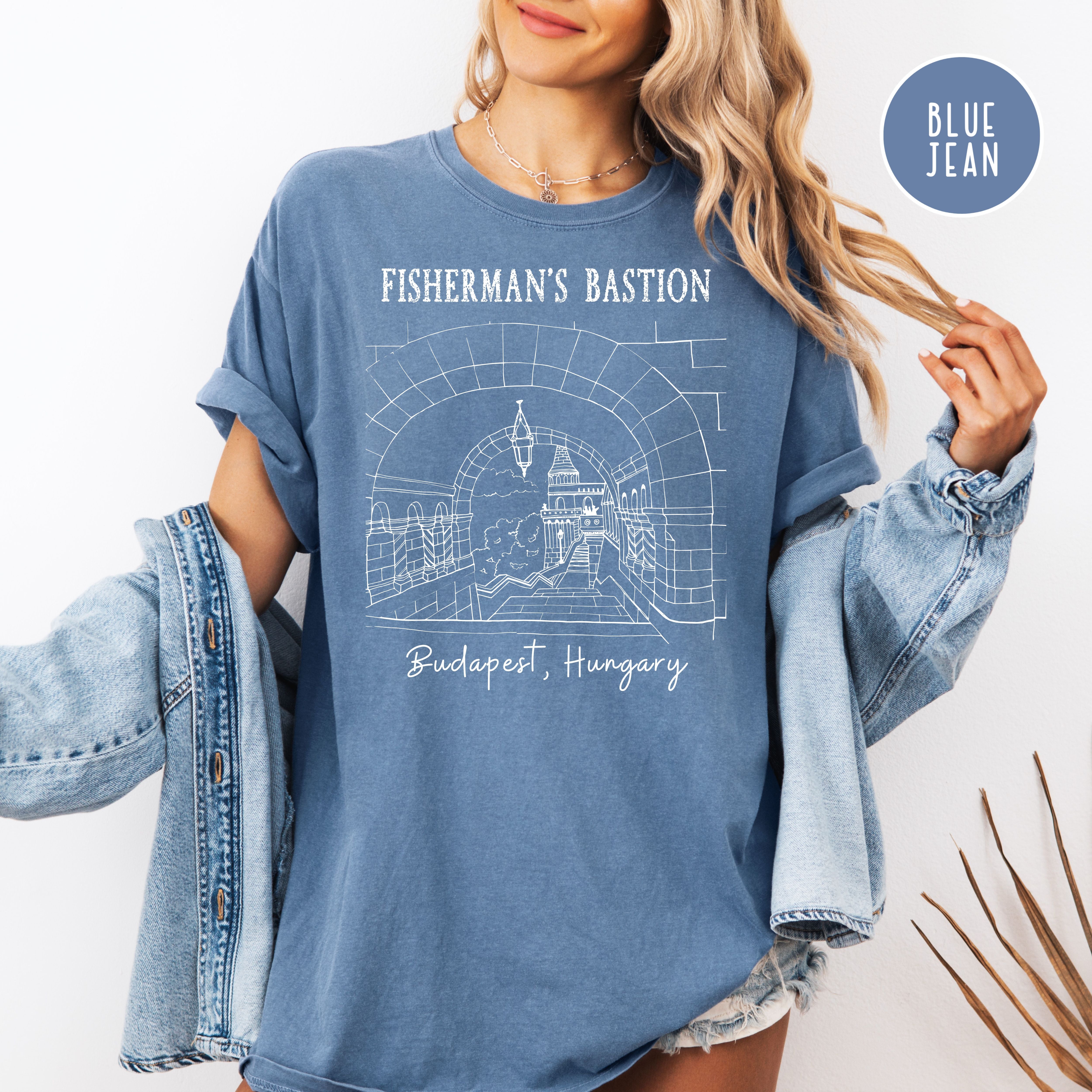 Budapest Hungary Fisherman's Bastion Comfort Colors Tee