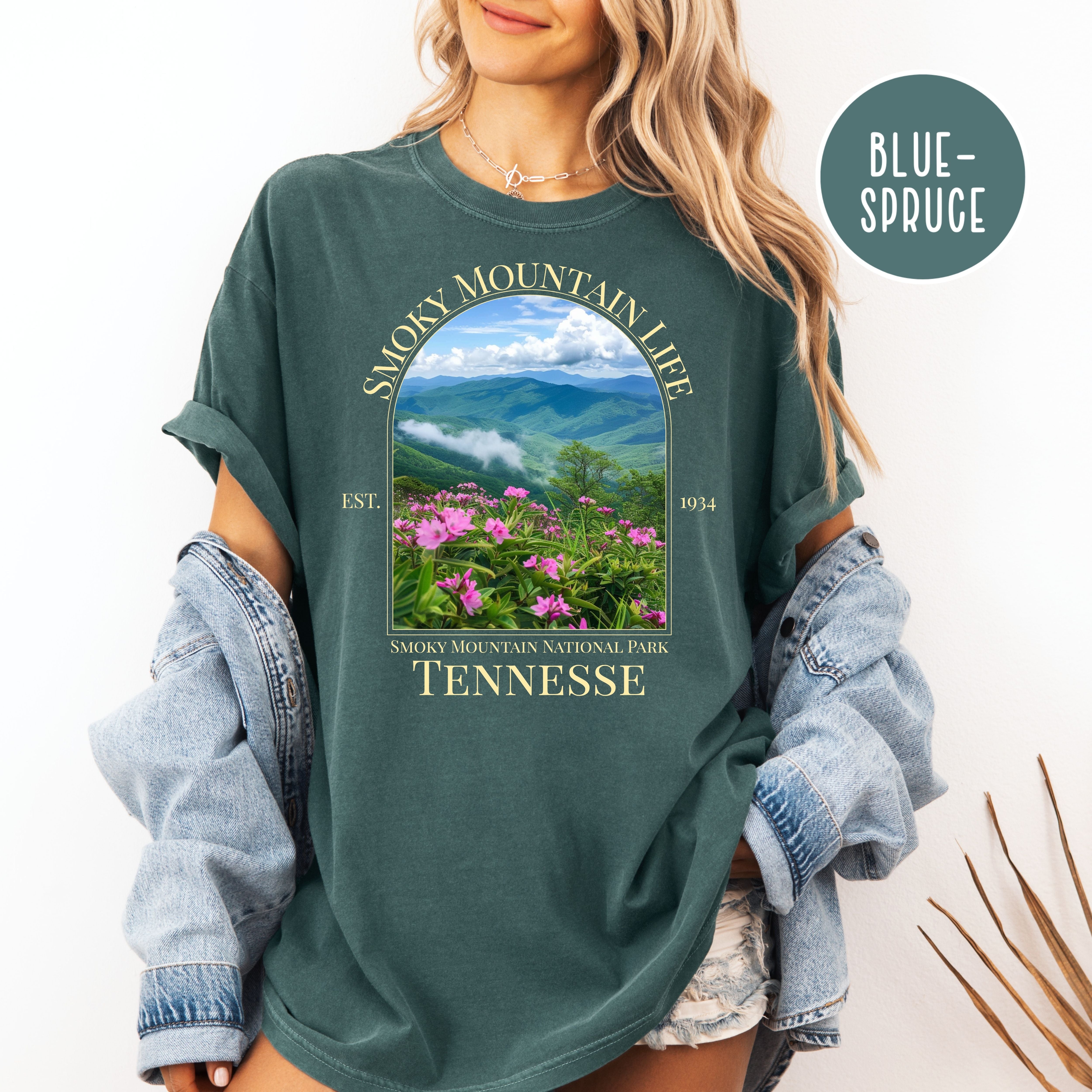 Smoky Mountain Life Comfort Colors T-Shirt, Smoky Mountain National Park Summer Vacation Shirt, Tennessee Gift Shirt
