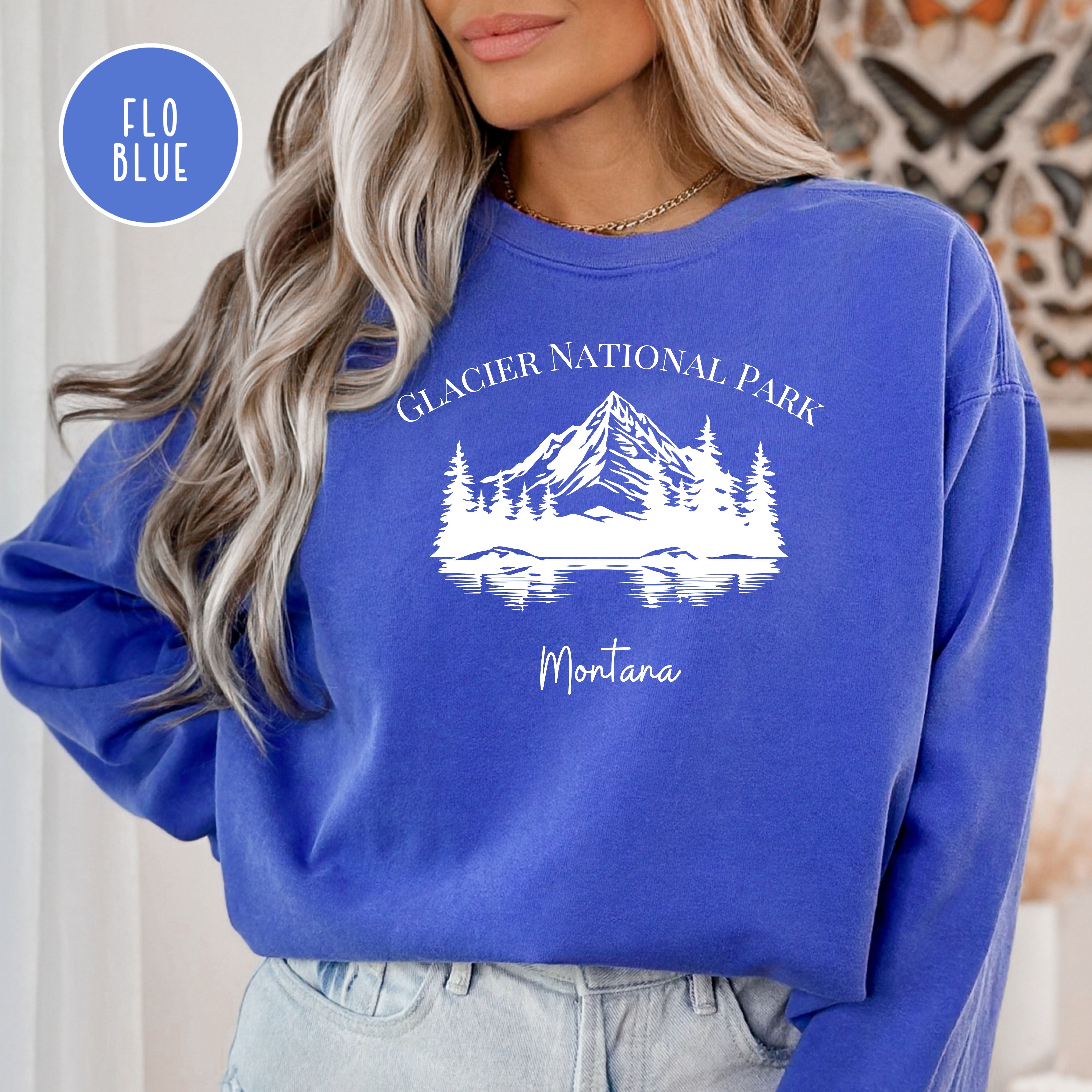 Glacier National Park Grunge Comfort Colors® Sweatshirt