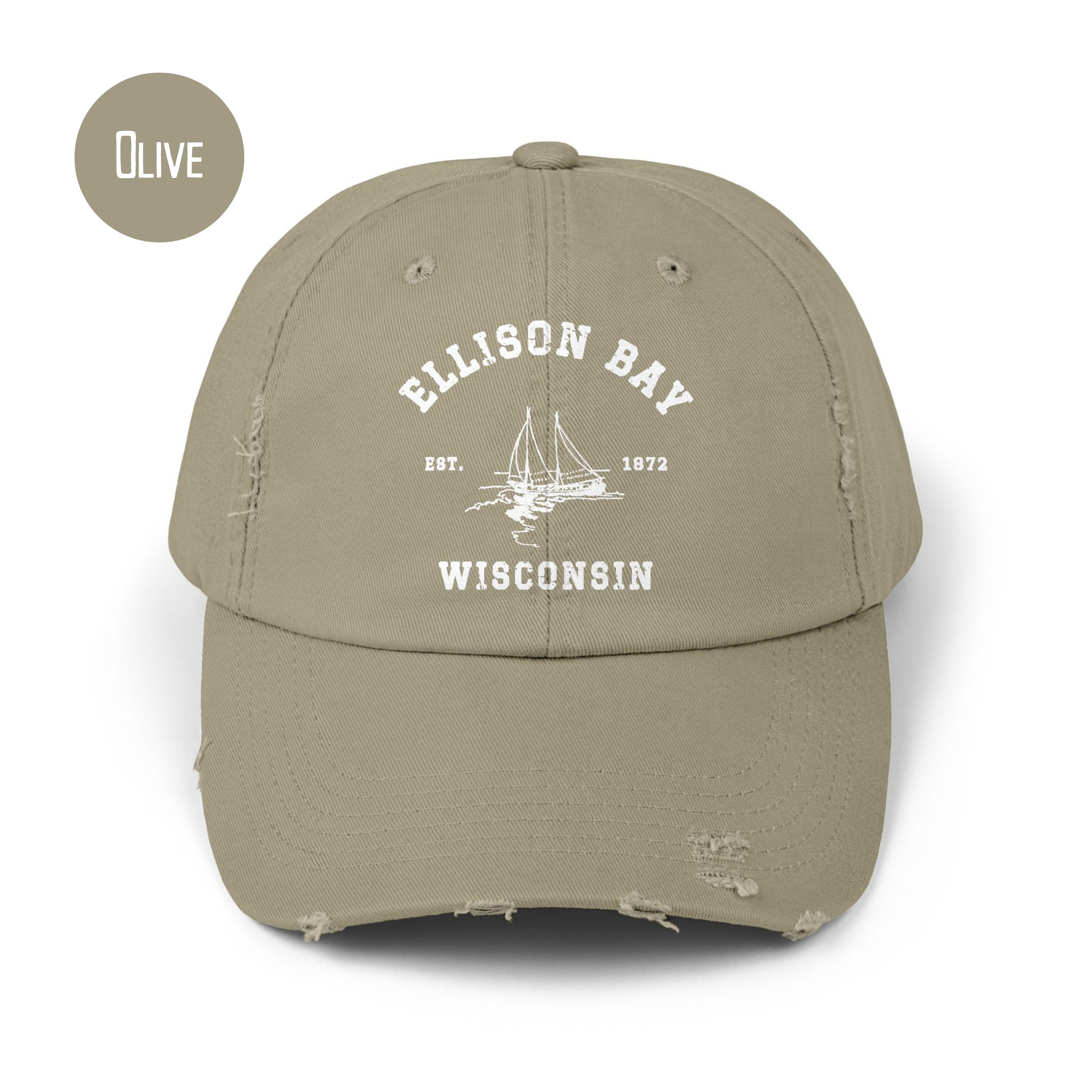 Ellison Bay Grunge Style Baseball Caps
