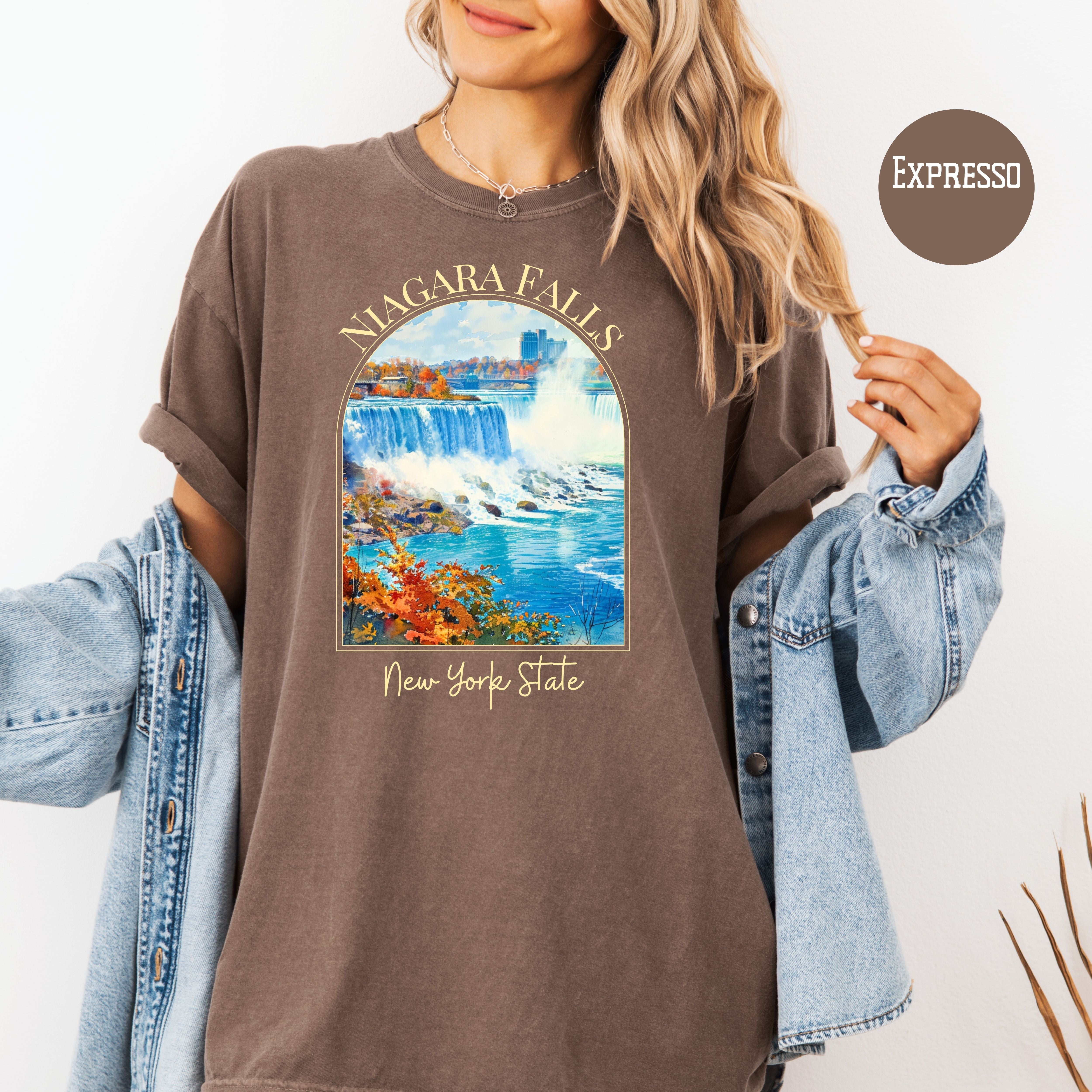 Niagara Falls New York State Comfort Colors Unisex Tee Shirt