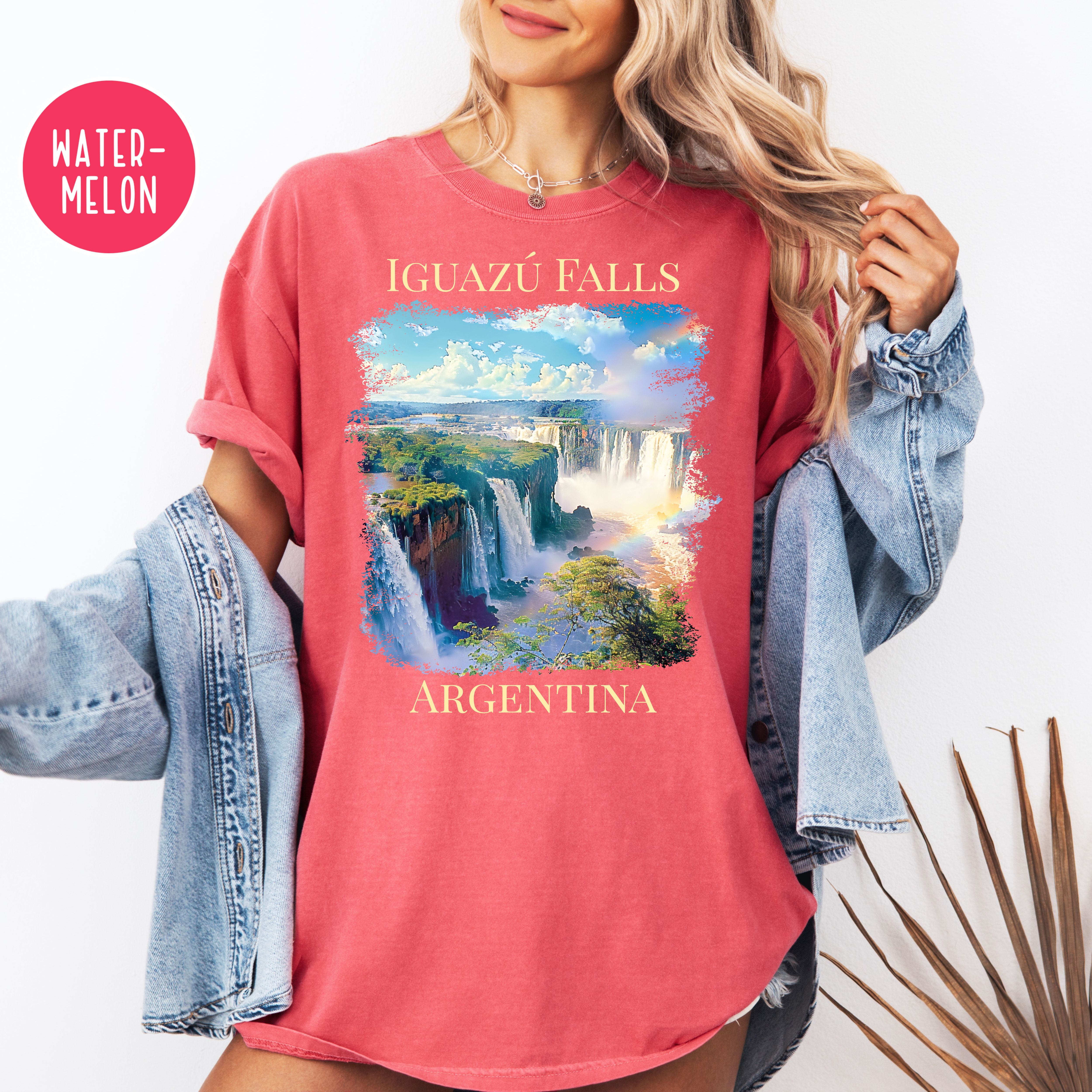Iguazú Falls Argentina Comfort Colors Unisex Vacation Gift Shirt
