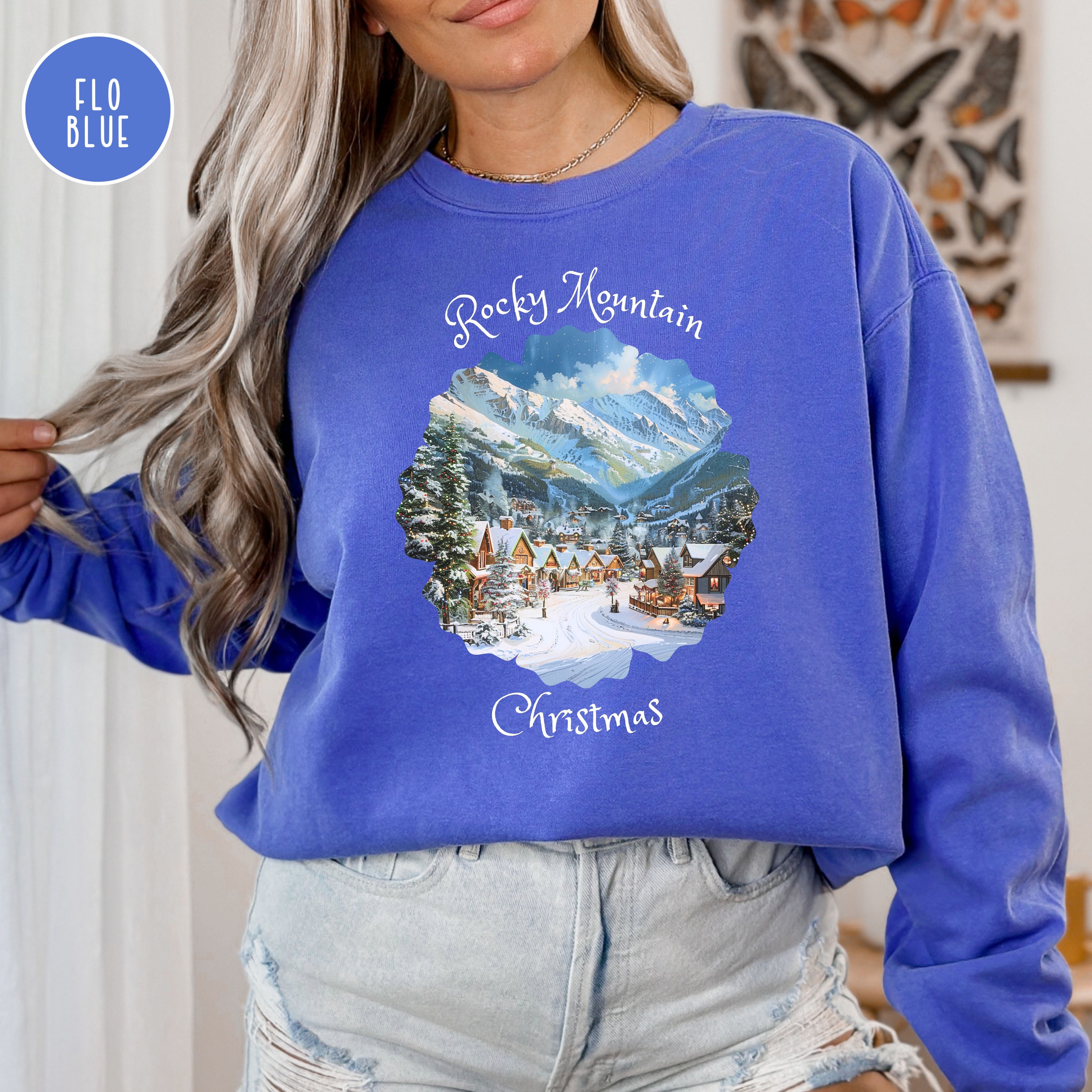 Rocky Mountain Christmas Comfort Colors® Sweatshirt