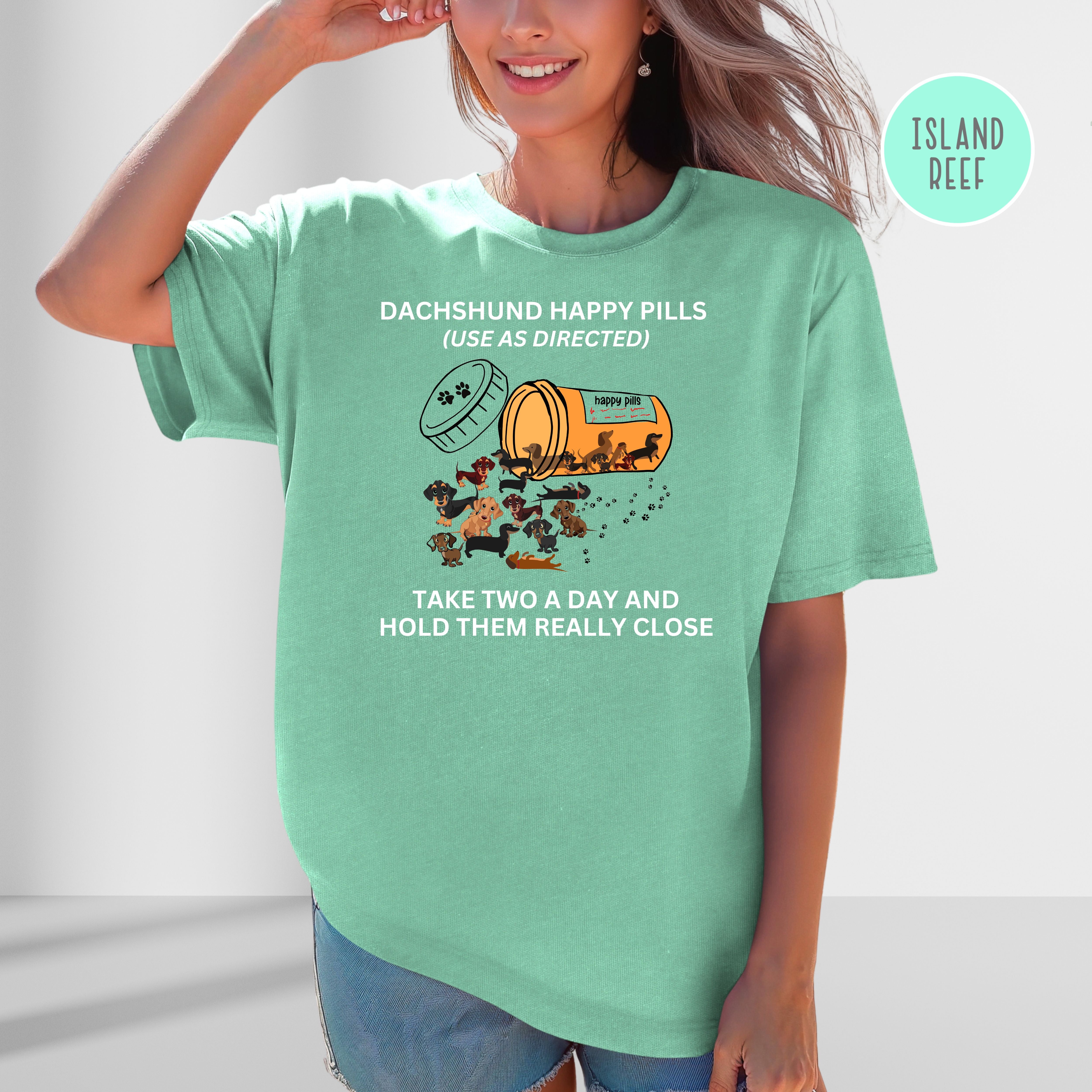 Dachshund Happy Pills Comfort Colors® Tee