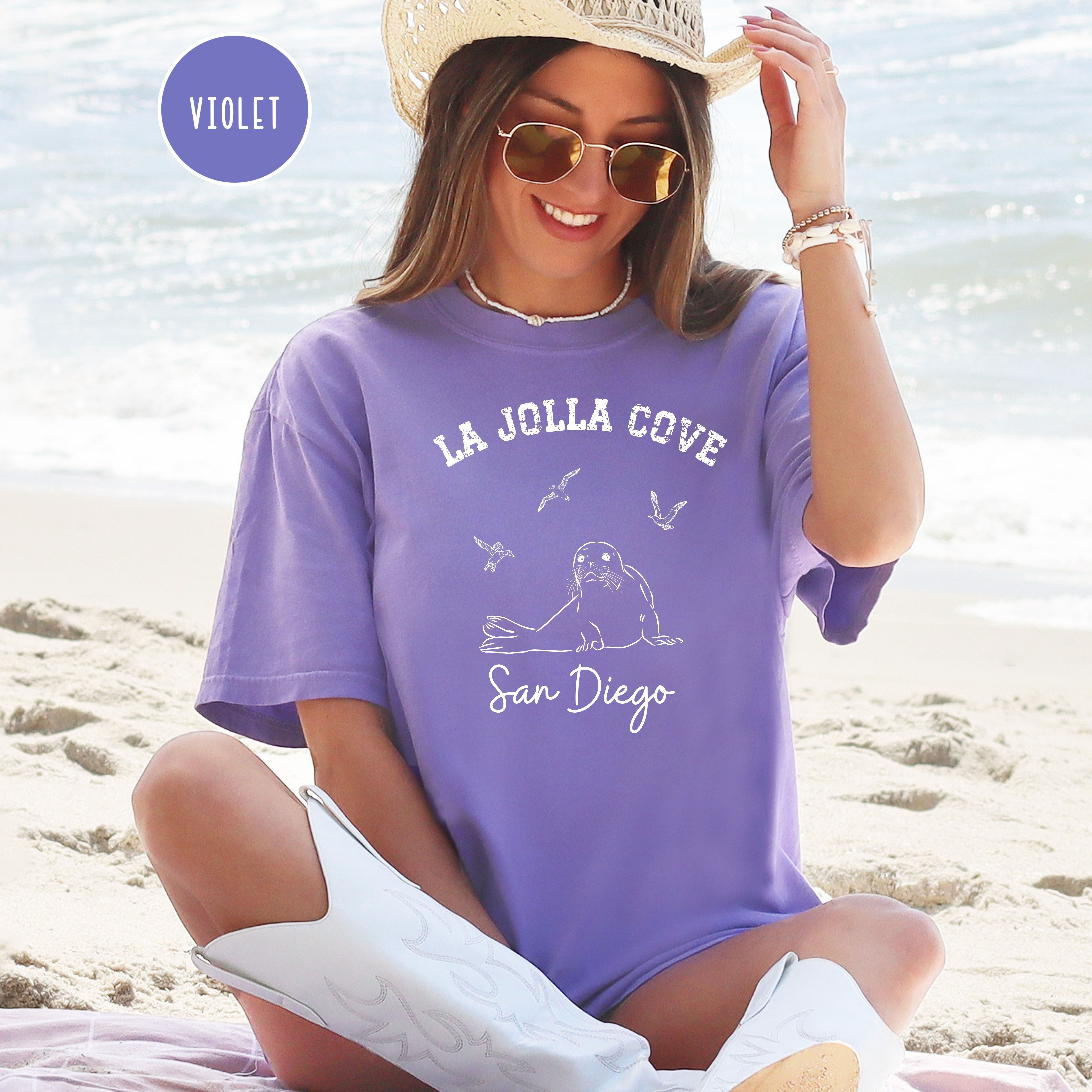 La Jolla Cove San Diego Sealion Comfort Colors® Tee