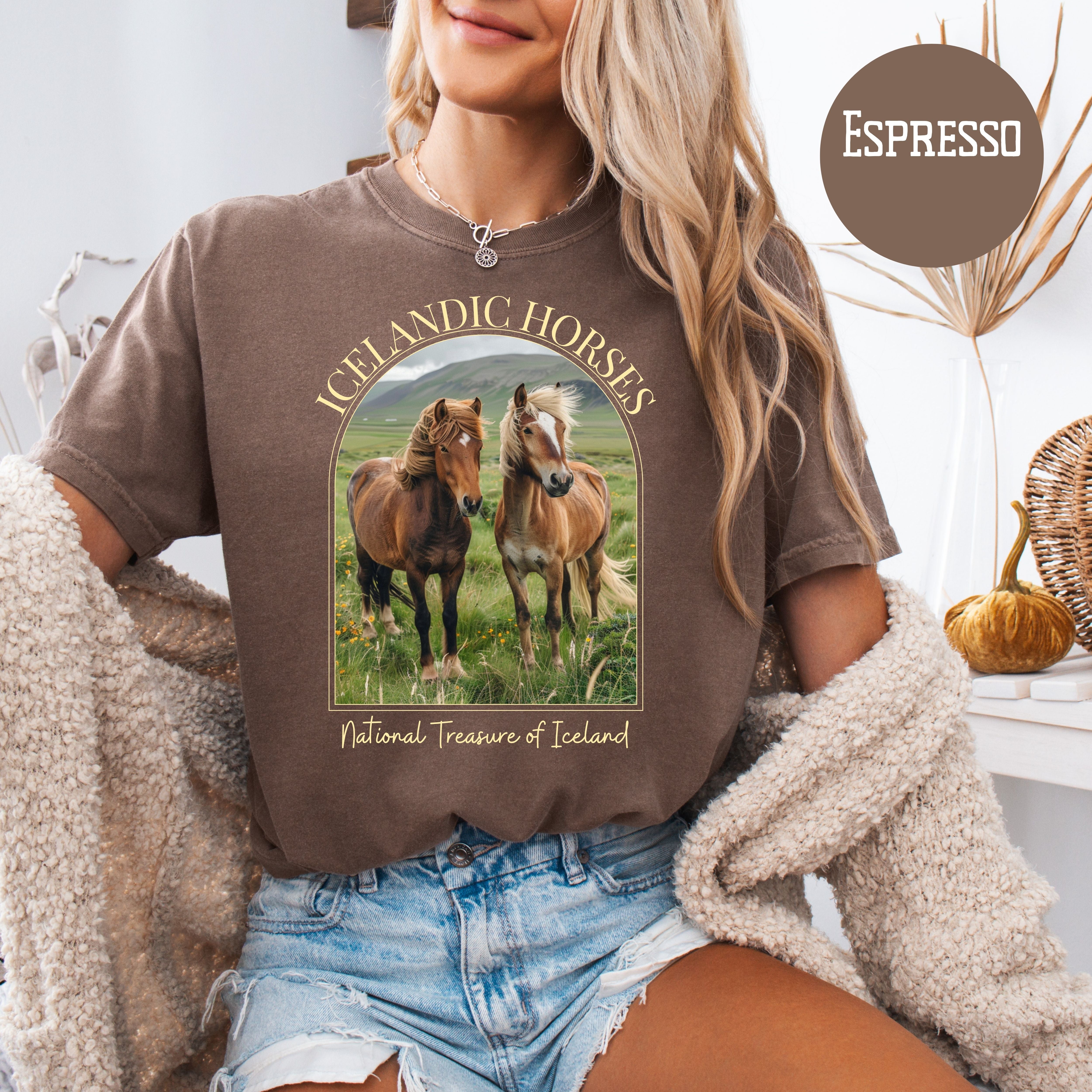 Icelandic Horses Comfort Colors Horse Lover Gift Shirt